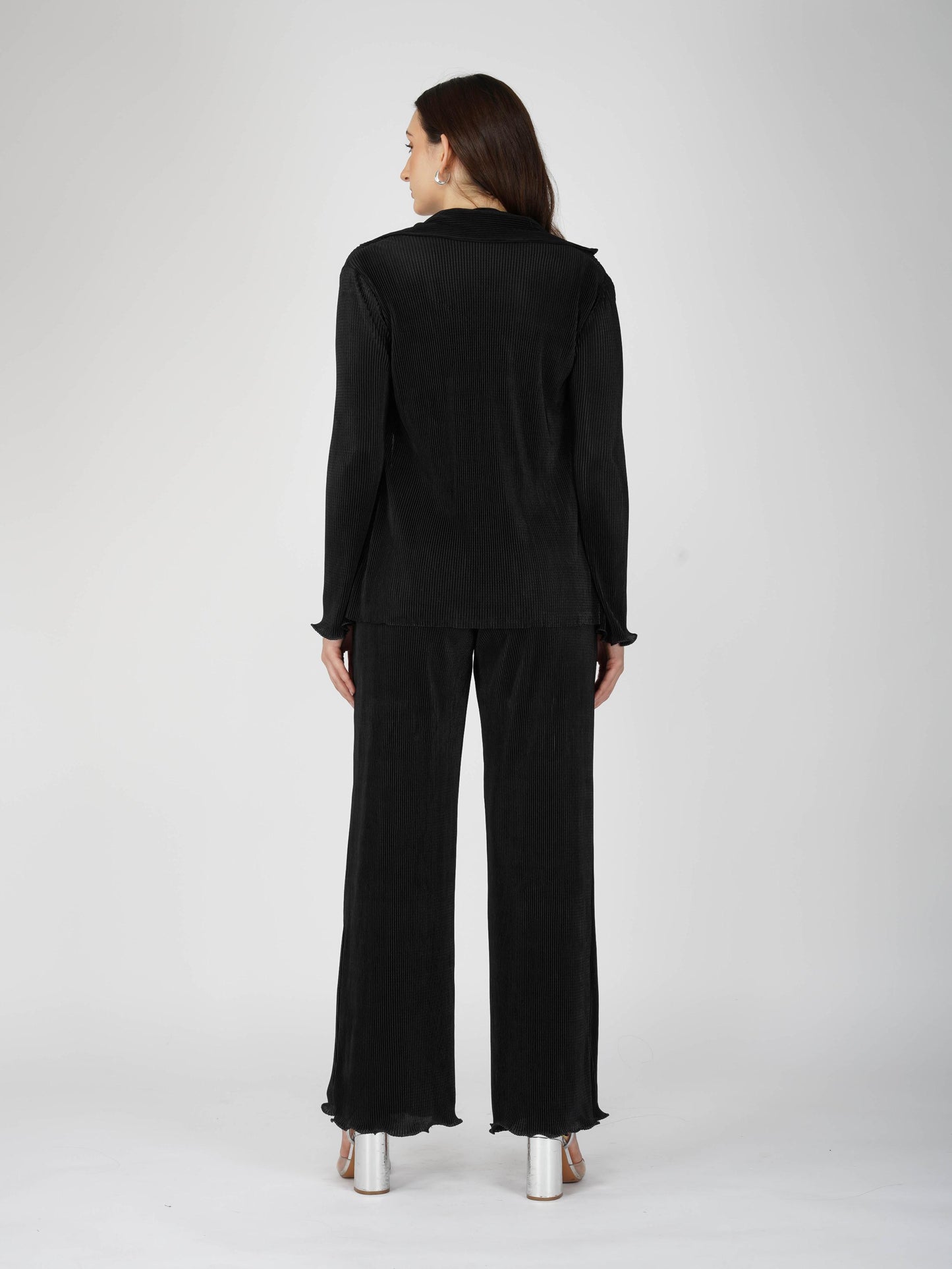 Black Pleated Coord Set - Bliss Coord (Onyx)