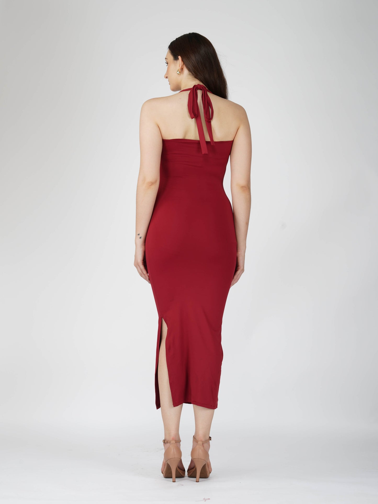 Red Sweetheart Neckline Dress - Ray Dress (Cherry)
