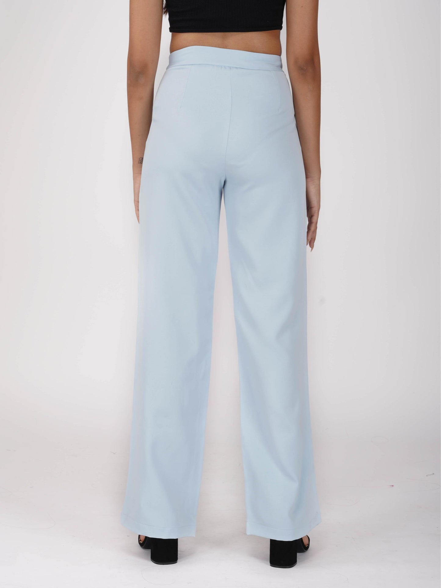 Blue Straight Fit Trousers - Dawn Pants (Sky)