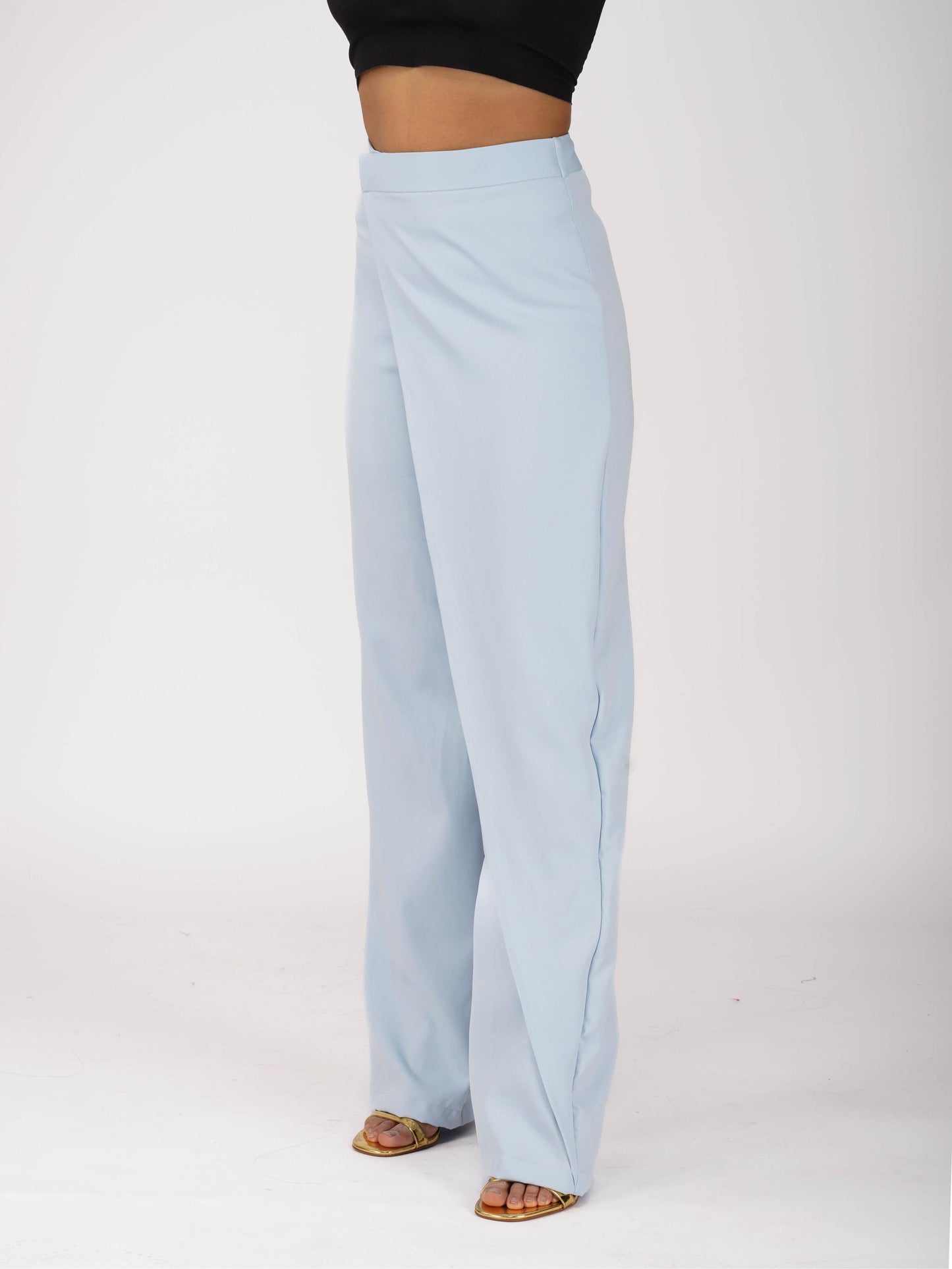 Blue Overlap Pants - Wave Pants (Sky)