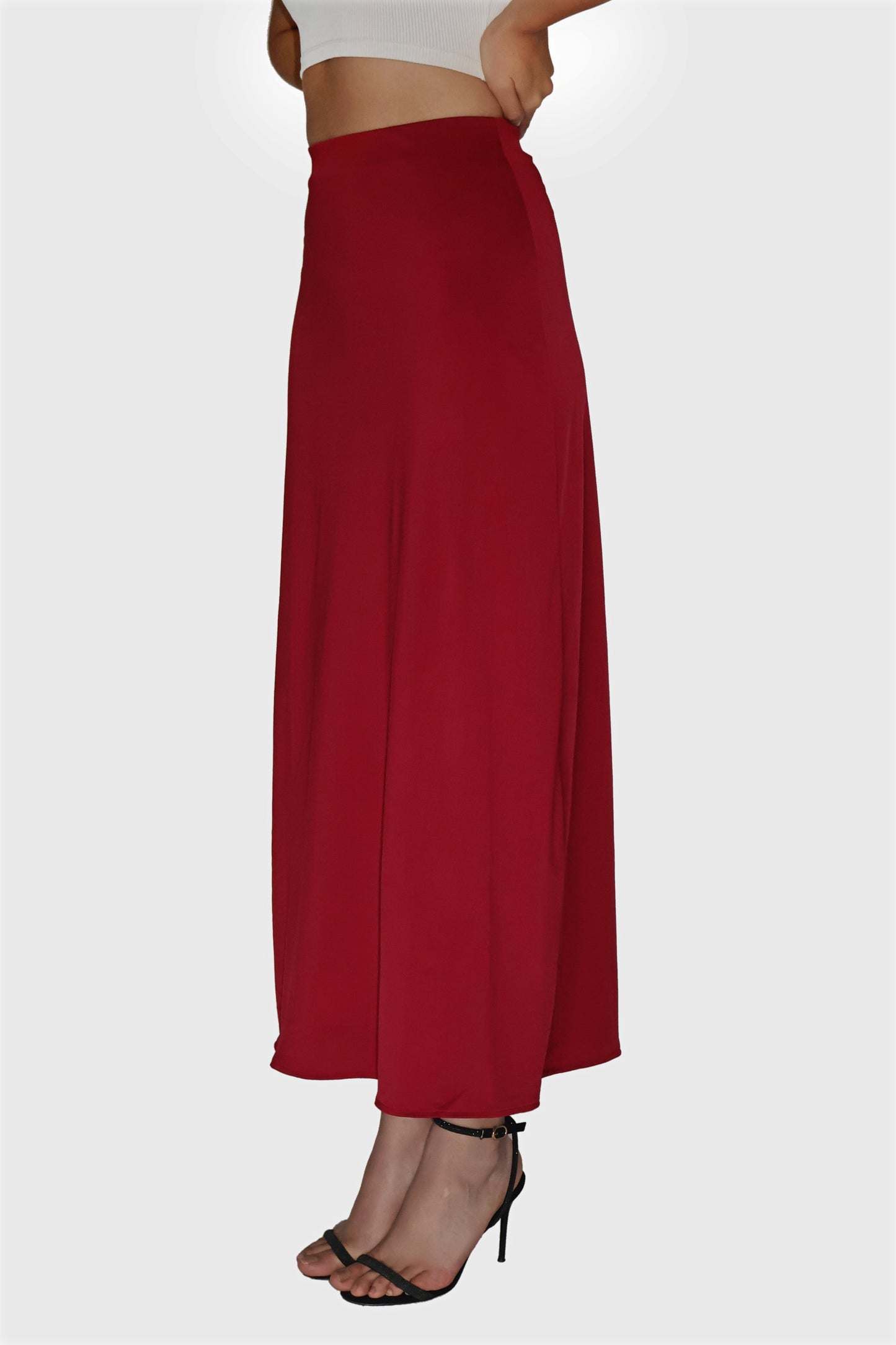 Red Maxi Skirt - Cedar Skirt (Cherry)