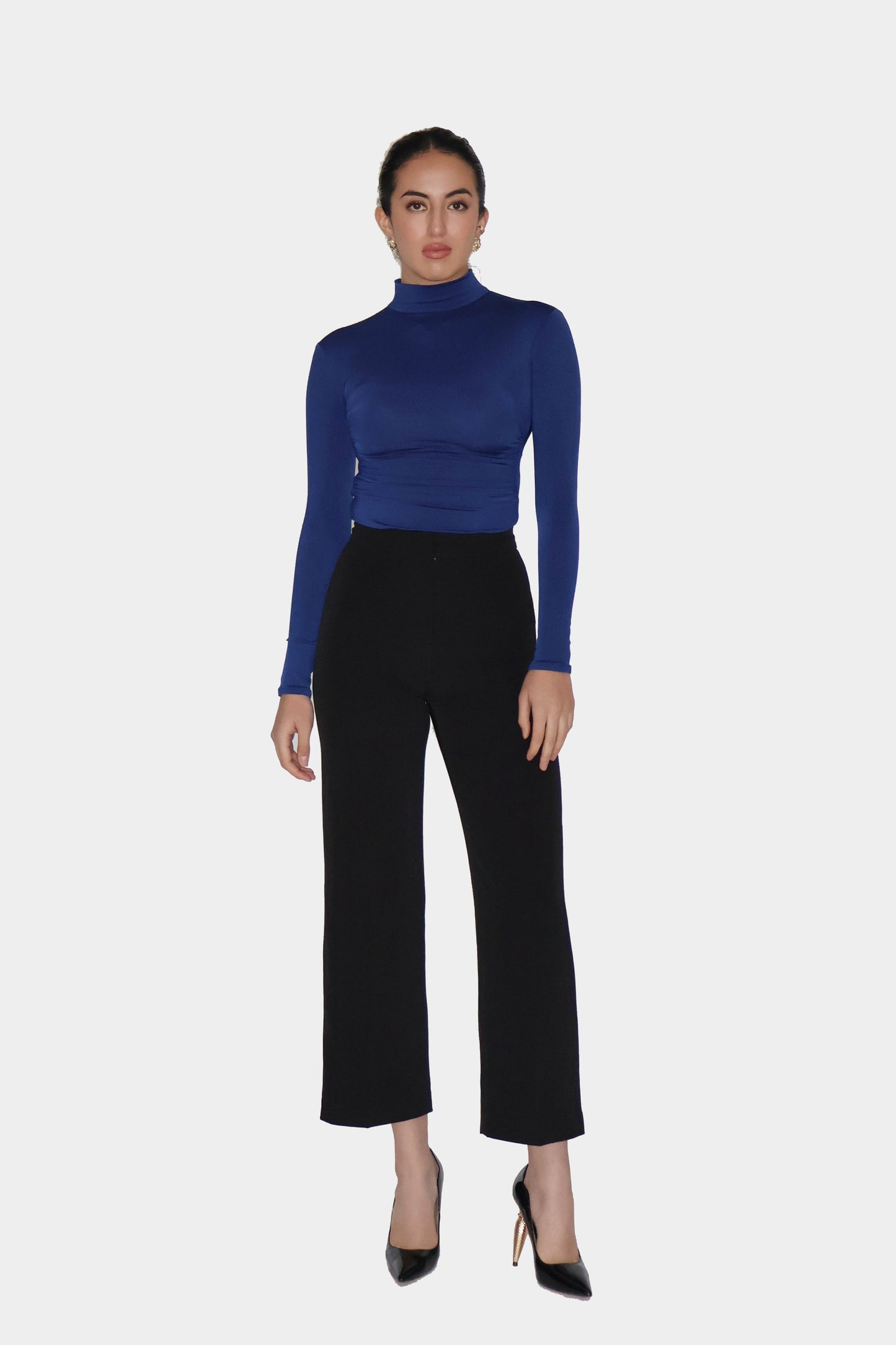 Blue Turtleneck Bodysuit - Birch Bodysuit (Navy)