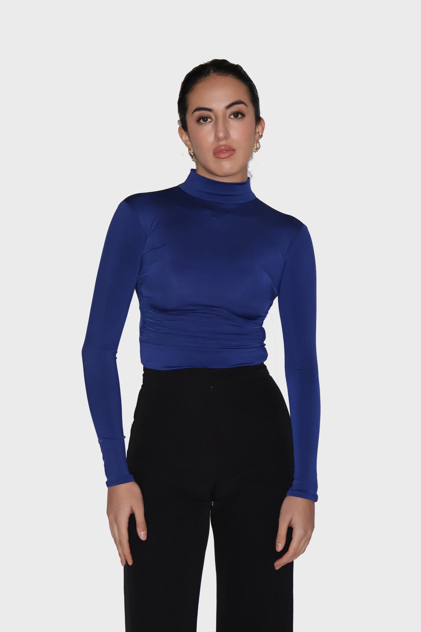 Blue Turtleneck Bodysuit - Birch Bodysuit (Navy)