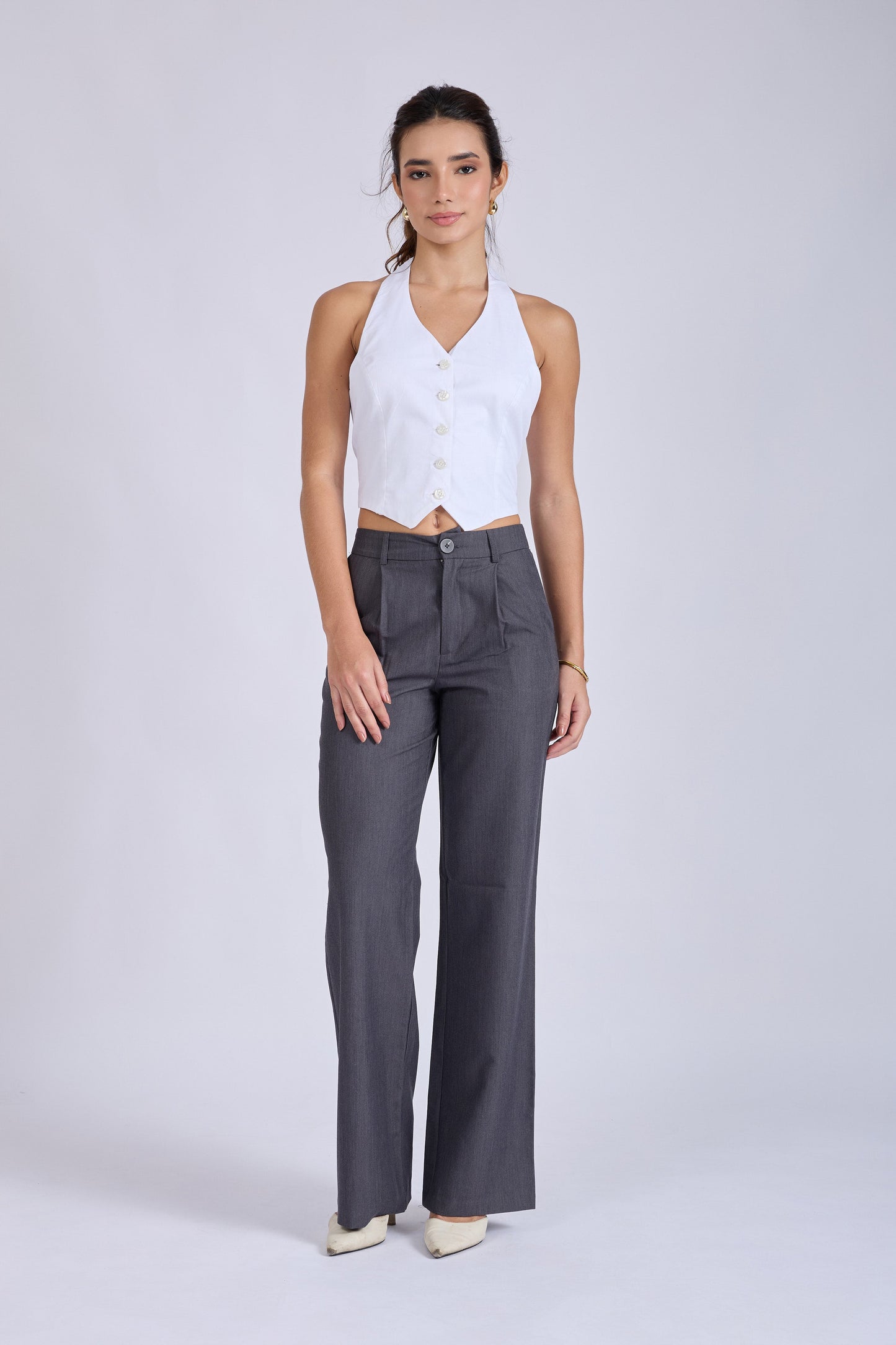 Dove Halterneck Waistcoat – ELAN