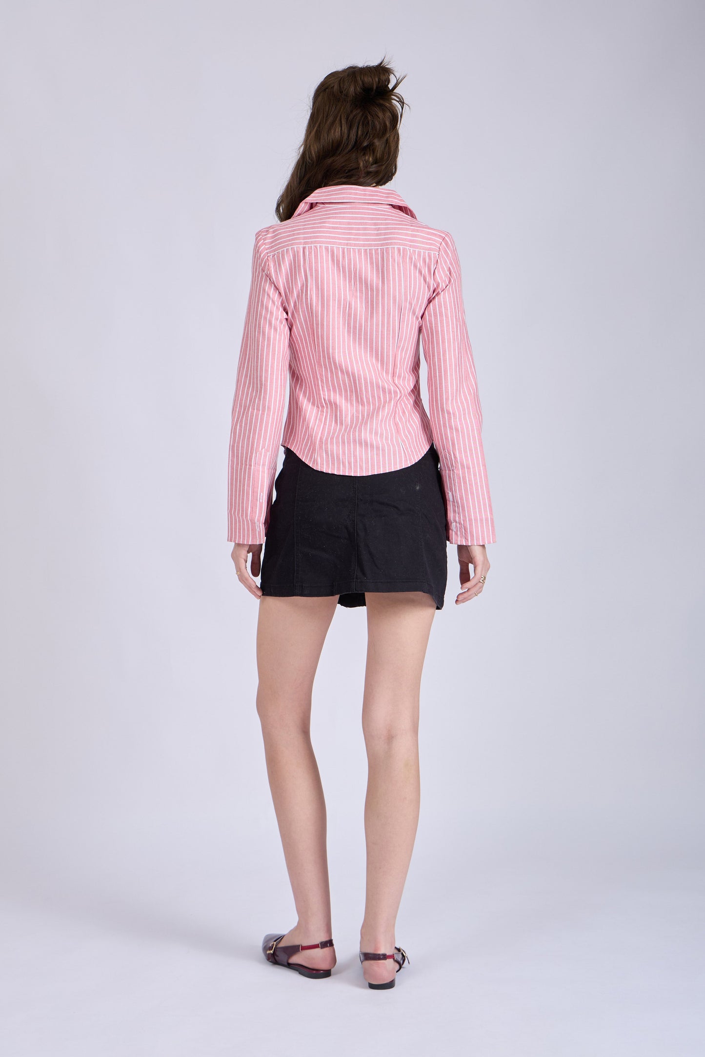 Red Striped Fitted Shirt – IRIS
