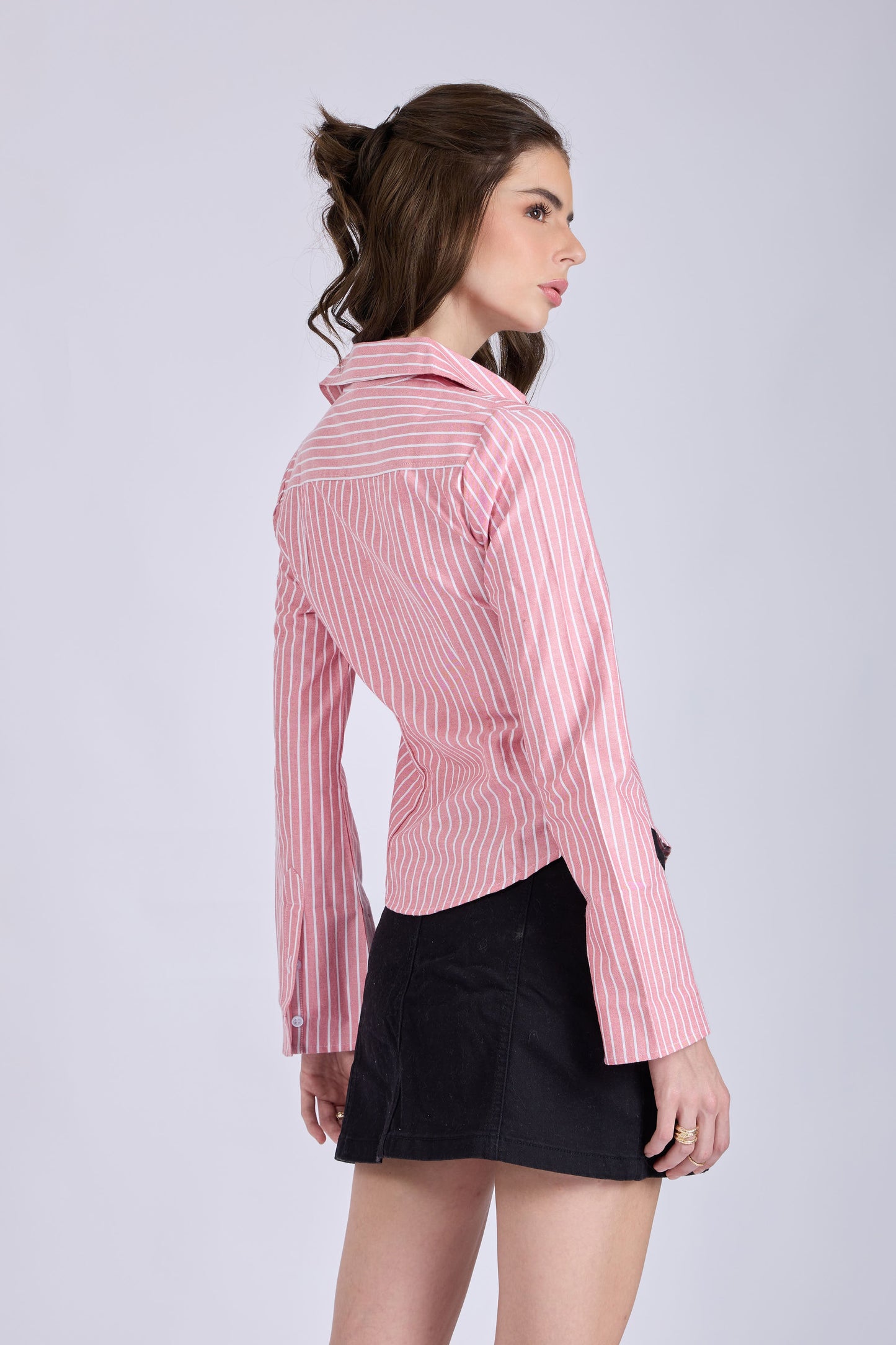 Red Striped Fitted Shirt – IRIS