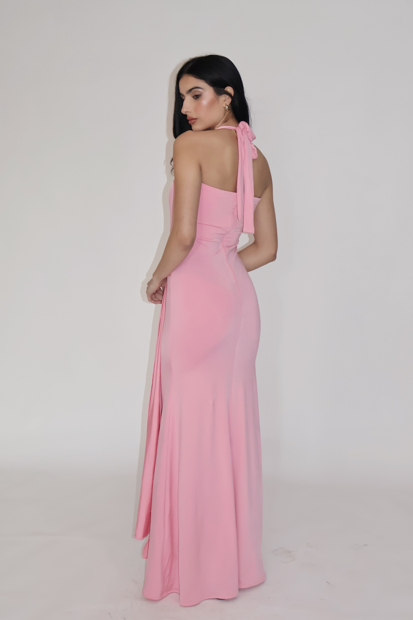 MIMOSA DRESS - (Flamingo)