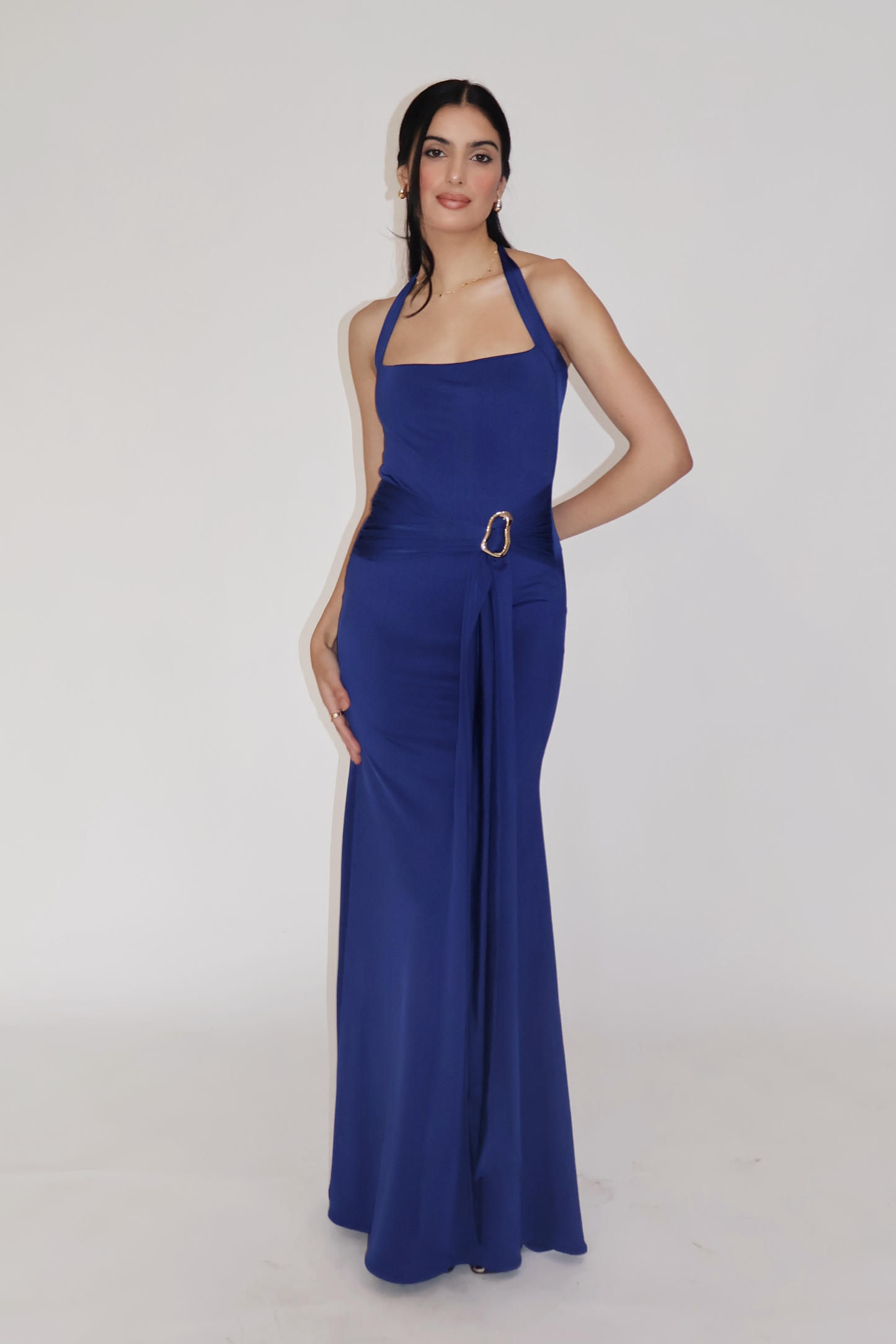 MIMOSA DRESS - (Navy)