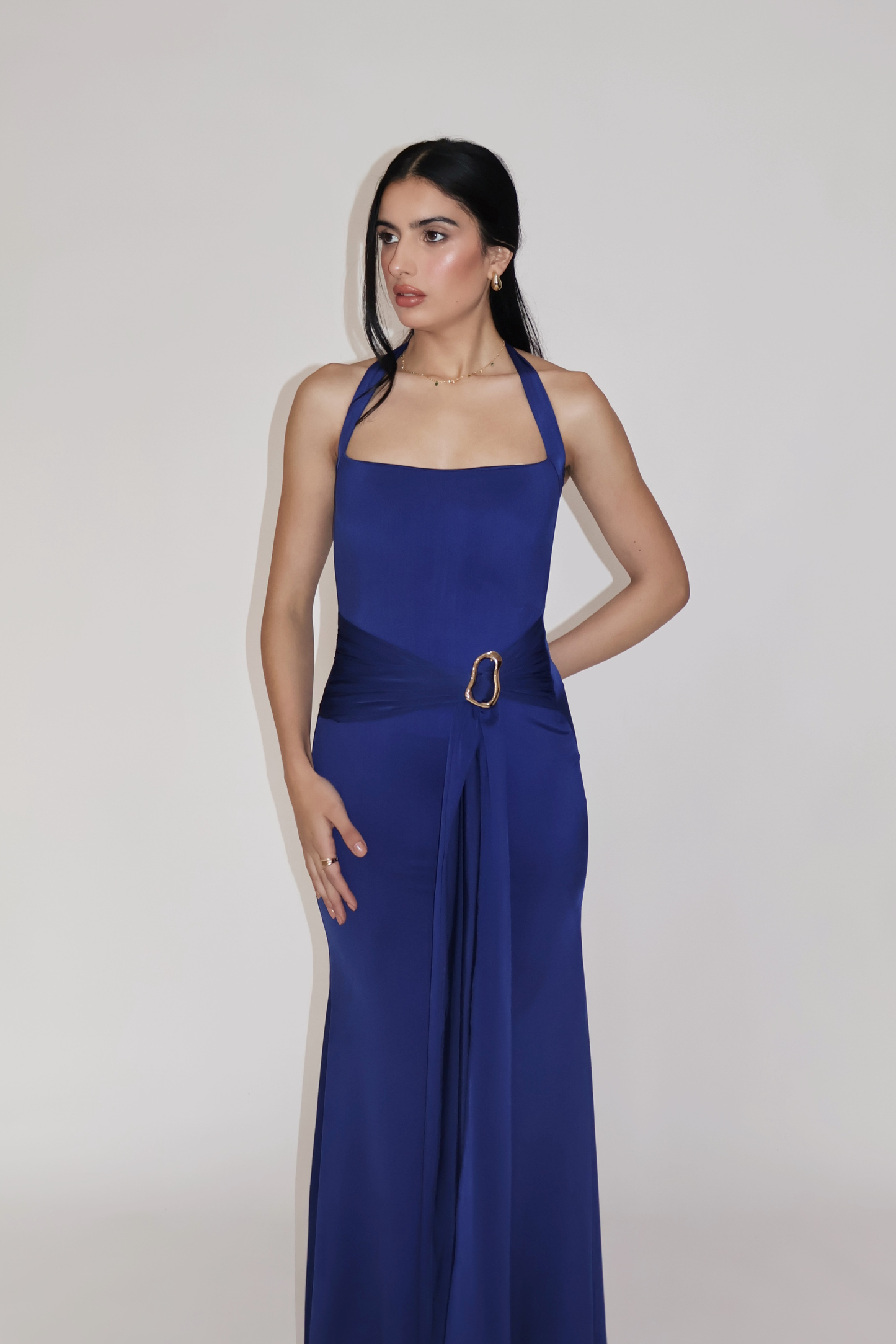 MIMOSA DRESS - (Navy)