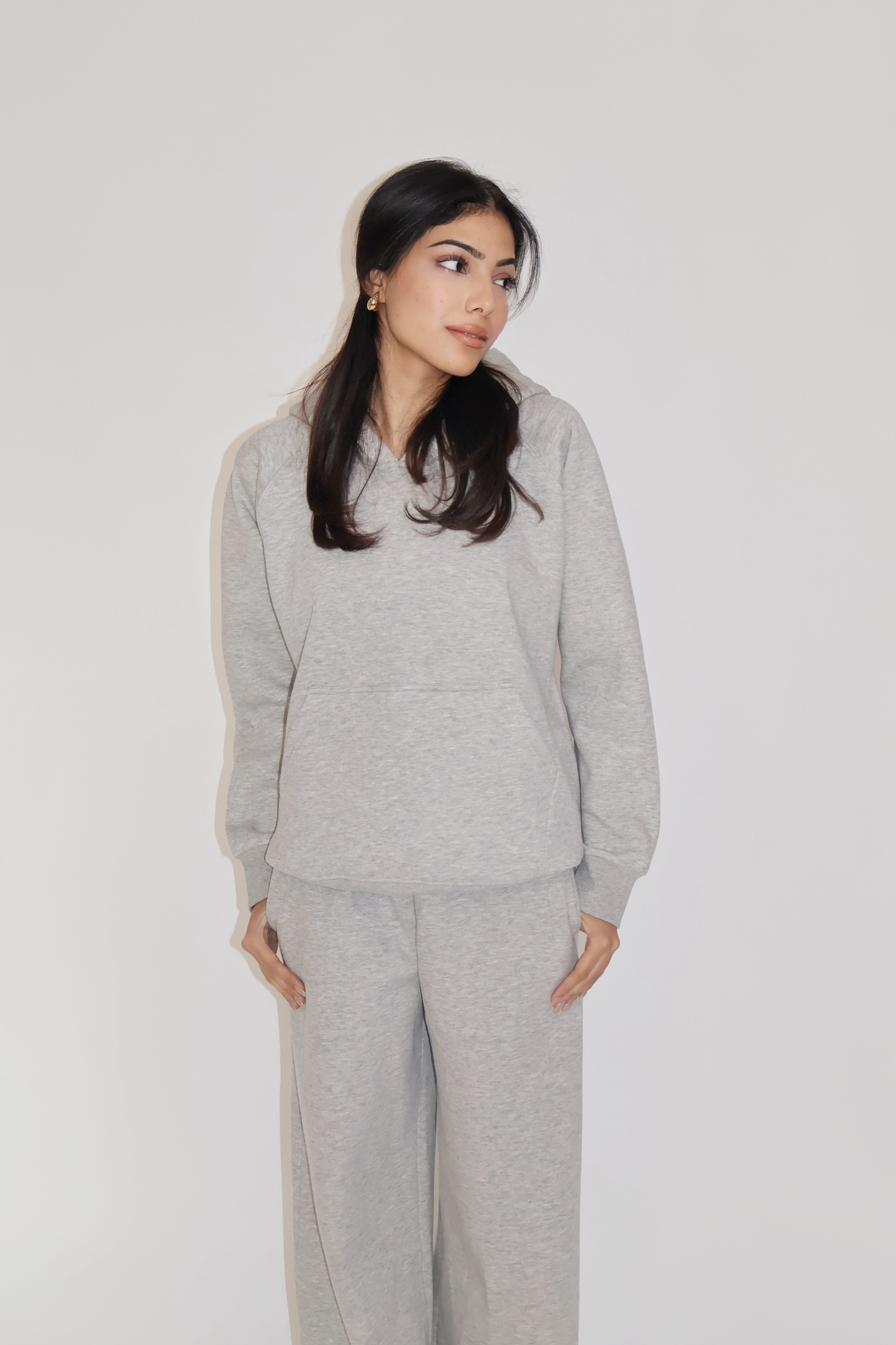 HOODIE CO-ORD SET - (Gray)