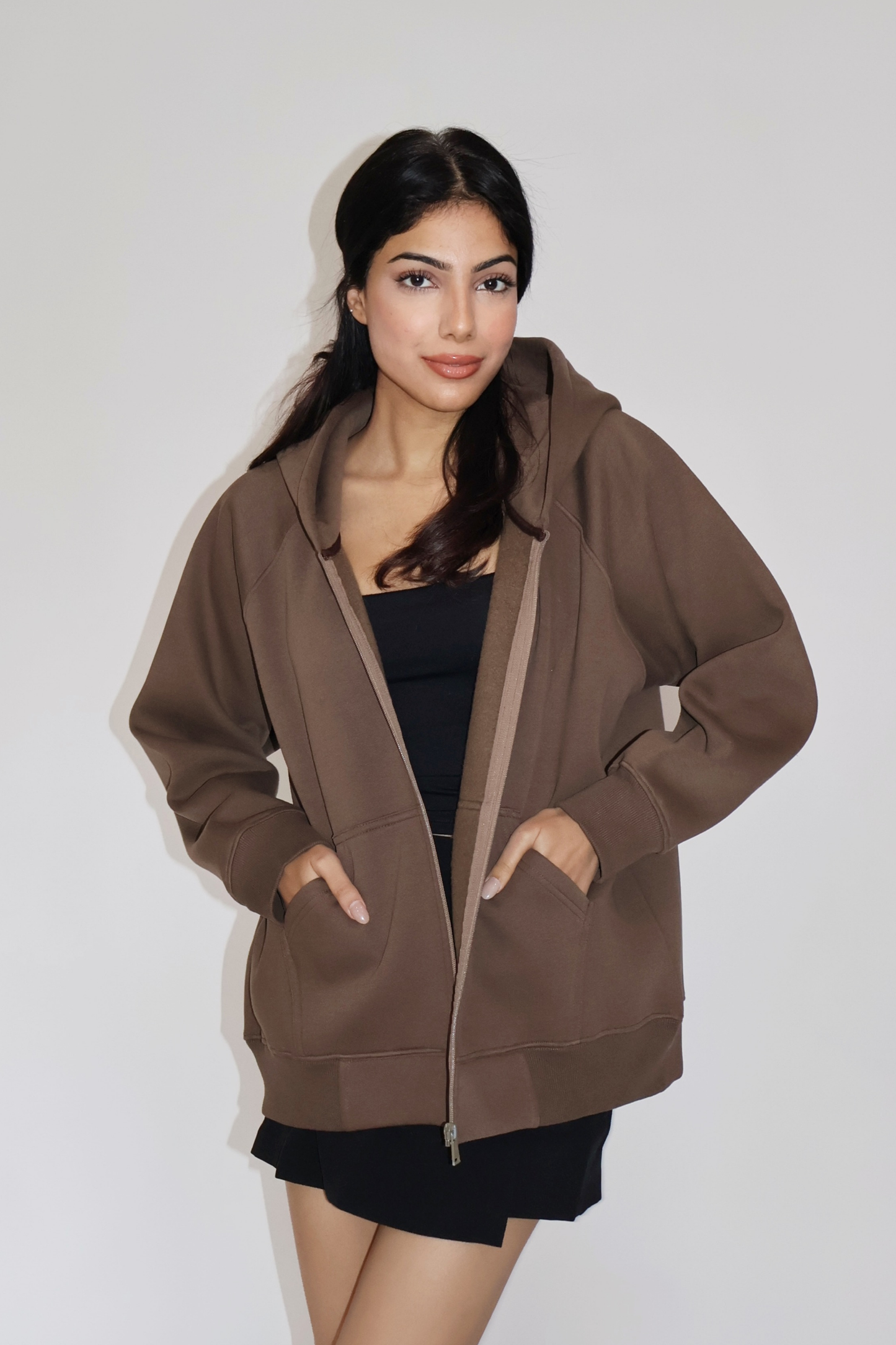 OVERSIZED HOODED ZIPPER (COCO)