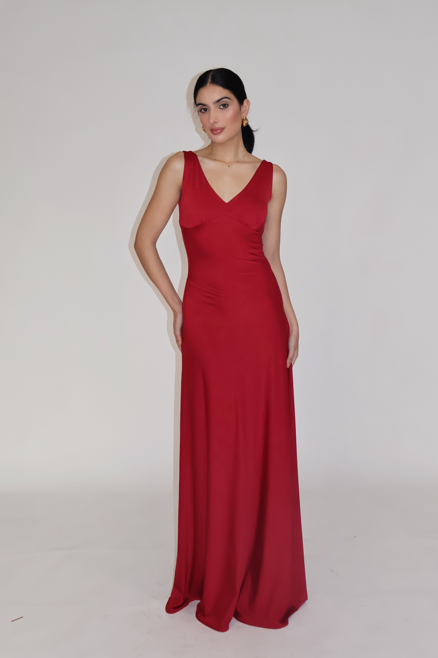 PROSECO DRESS - (Cherry)