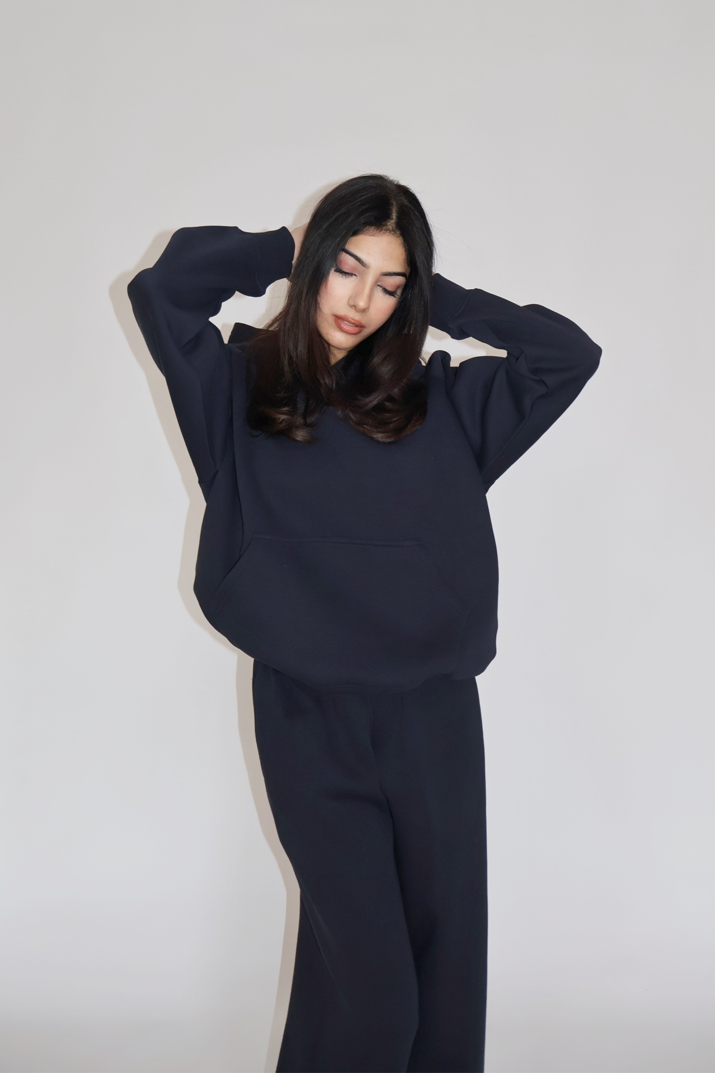 HOODIE CO-ORD SET - (Navy)
