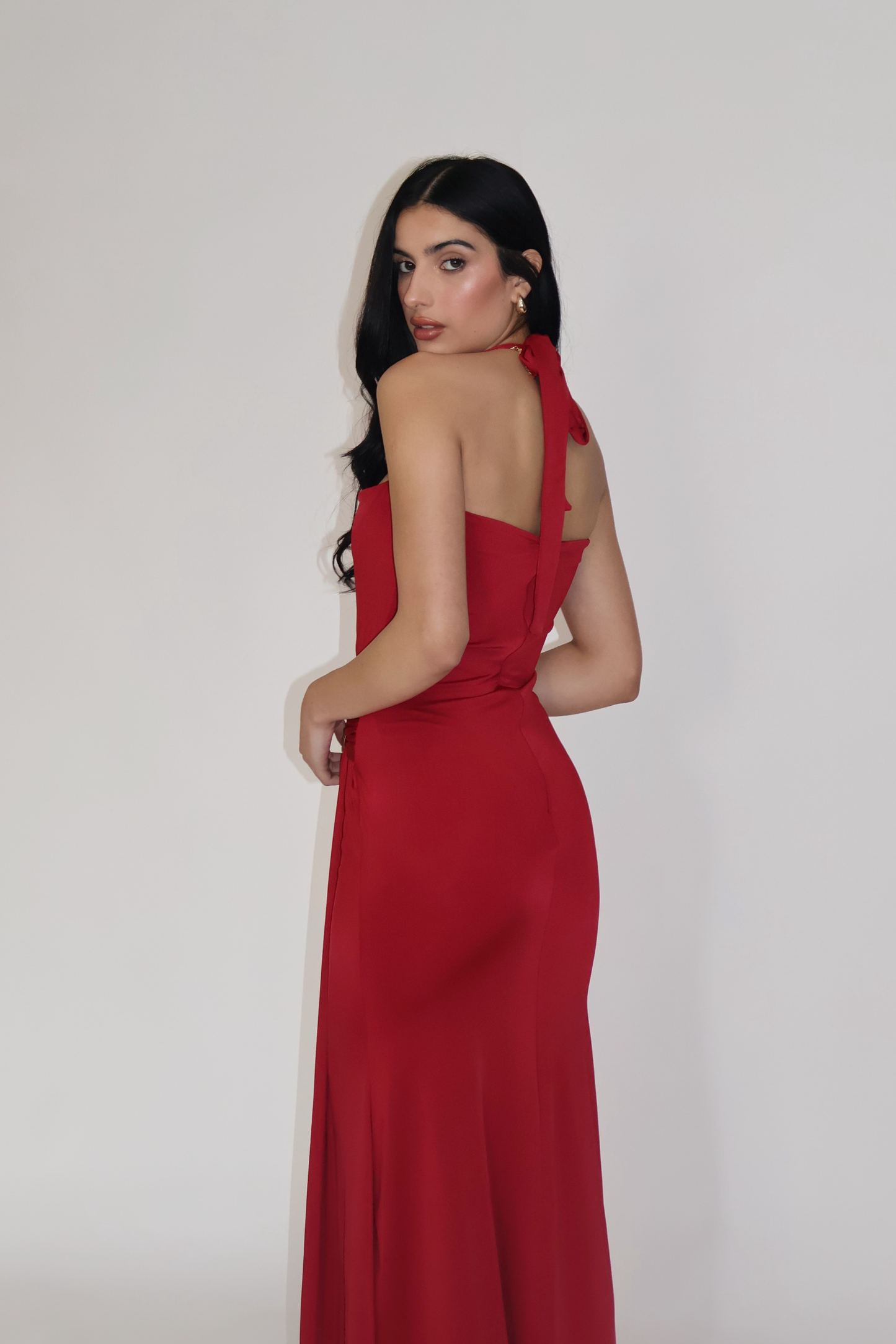 MIMOSA DRESS - (Cherry)