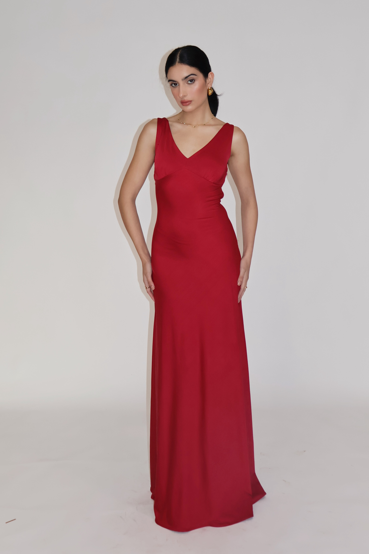 PROSECO DRESS - (Cherry)