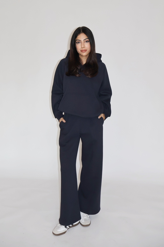 HOODIE CO-ORD SET - (Navy)