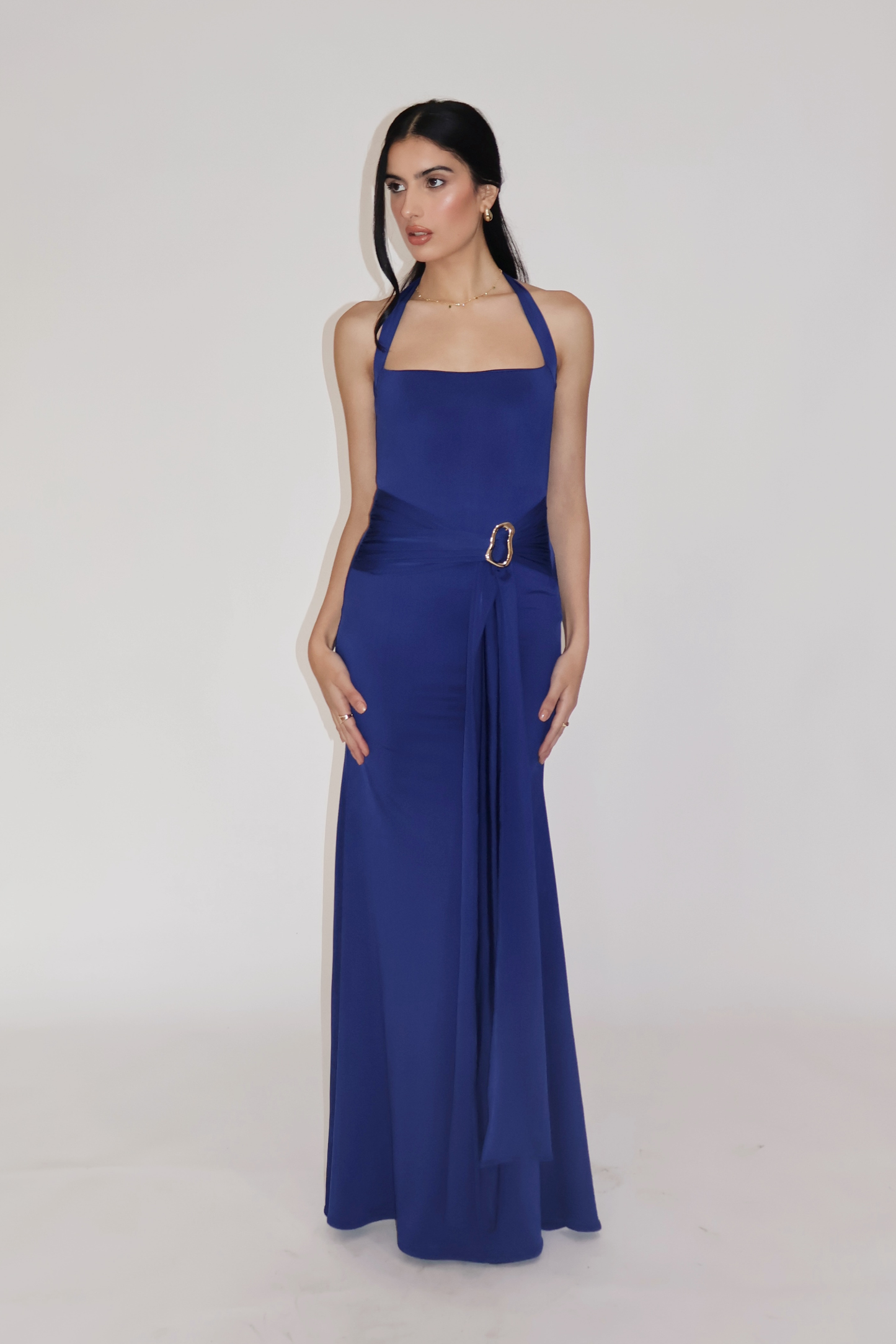 MIMOSA DRESS - (Navy)