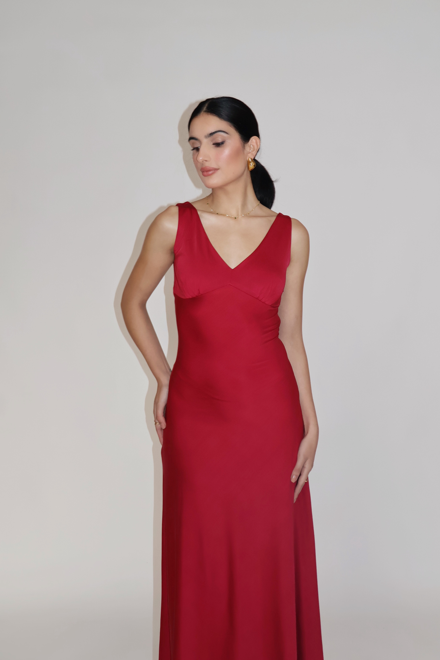 PROSECO DRESS - (Cherry)