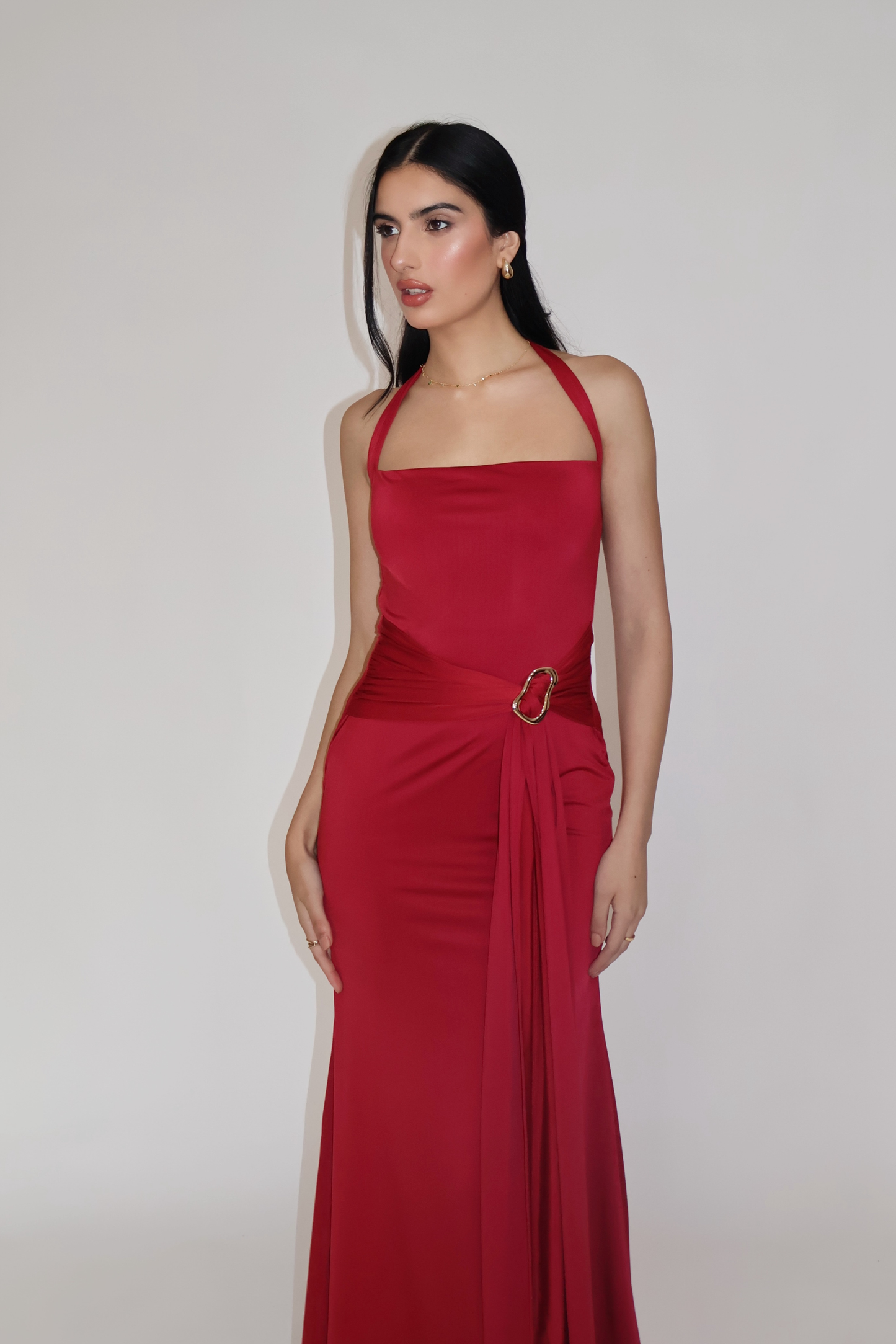 MIMOSA DRESS - (Cherry)