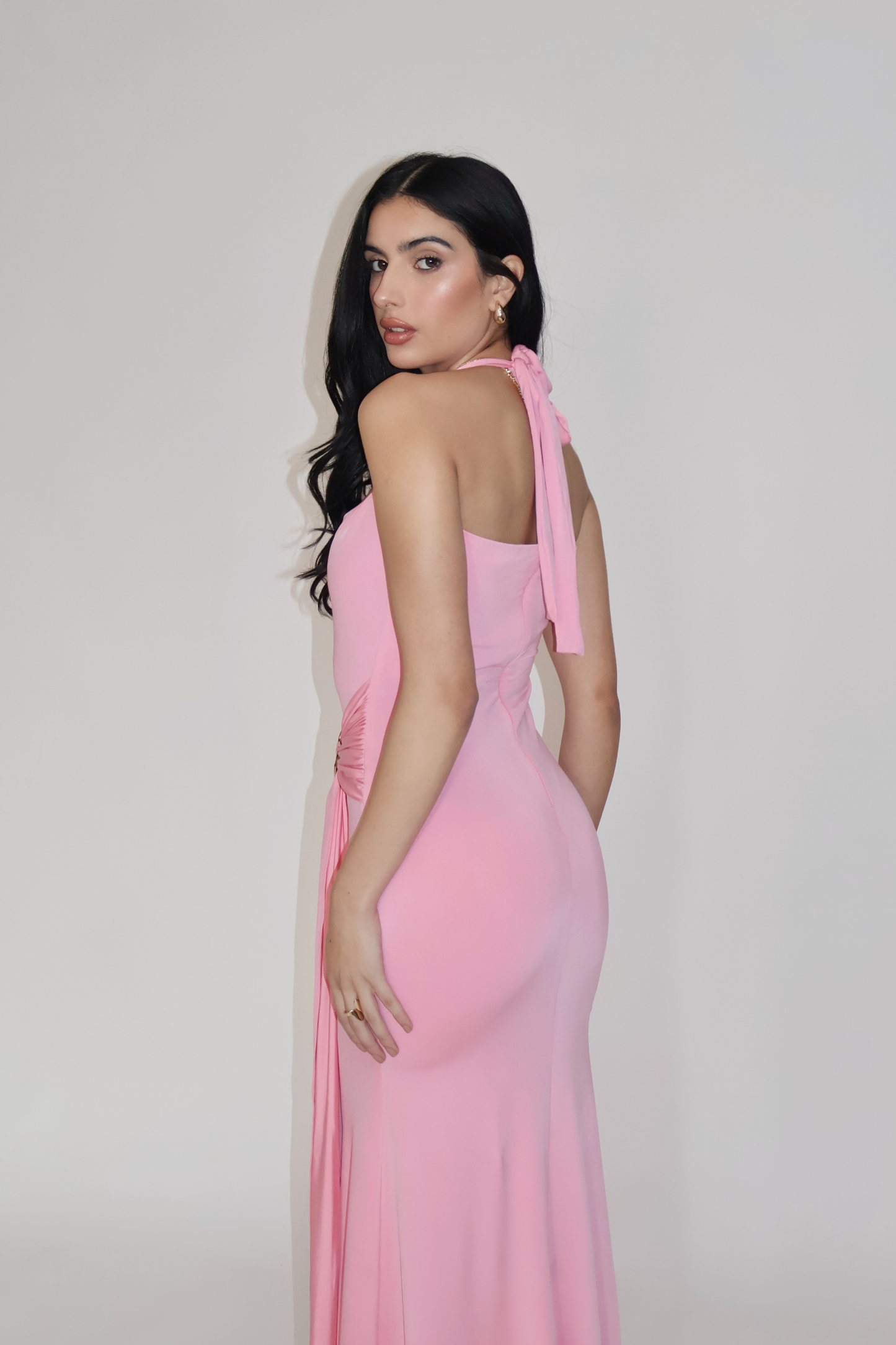MIMOSA DRESS - (Flamingo)