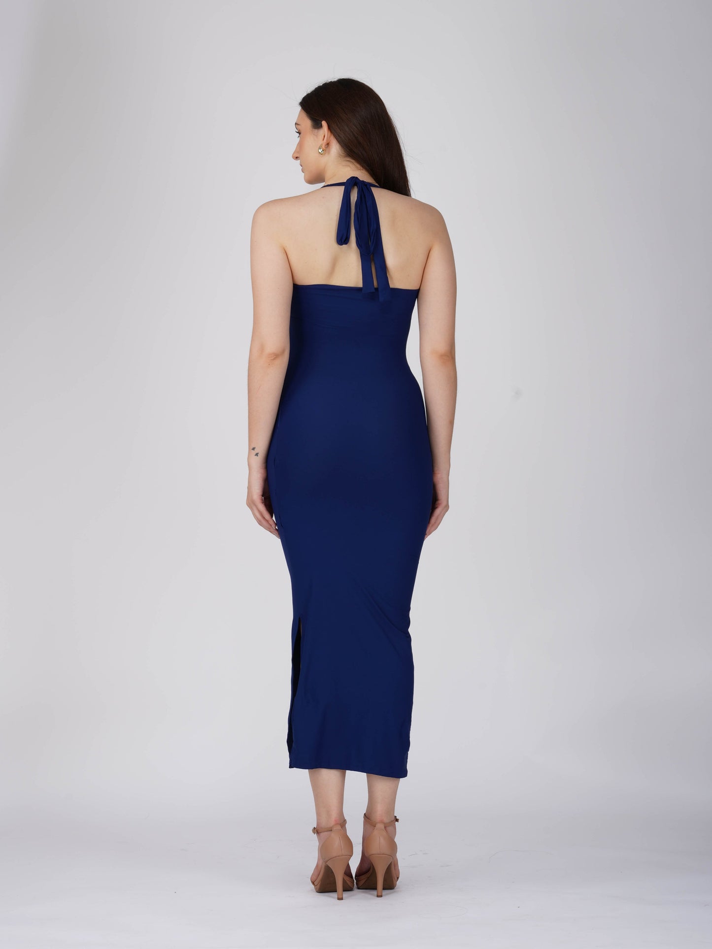 Blue Sweetheart Neckline Dress - Ray Dress (Navy)
