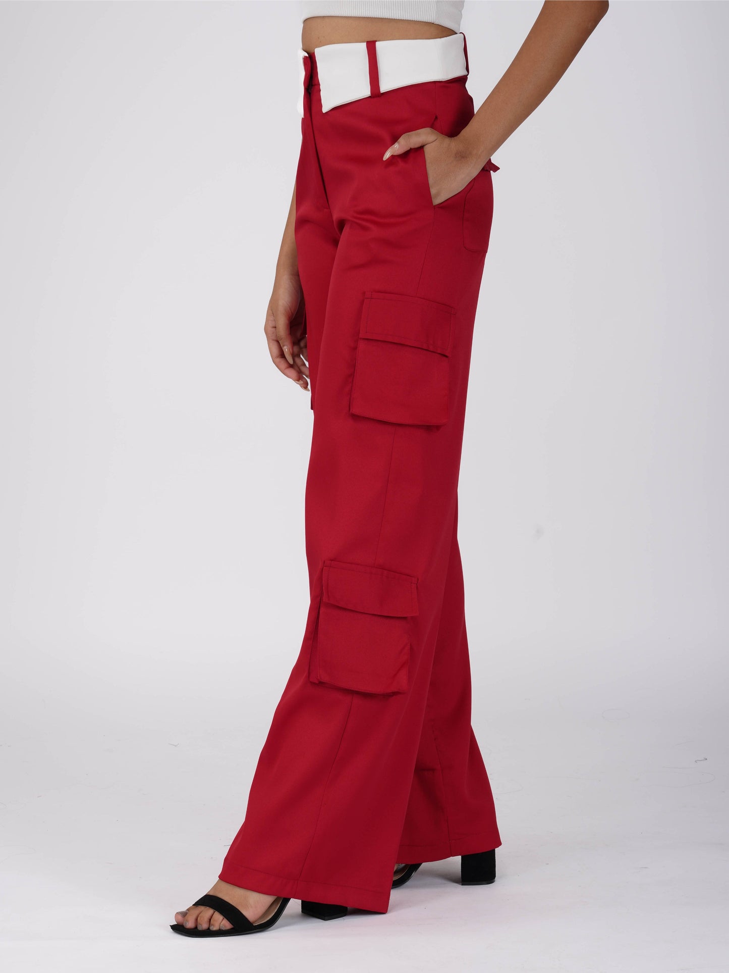 Red Cargo Pants - Dusk Pants (Cherry)