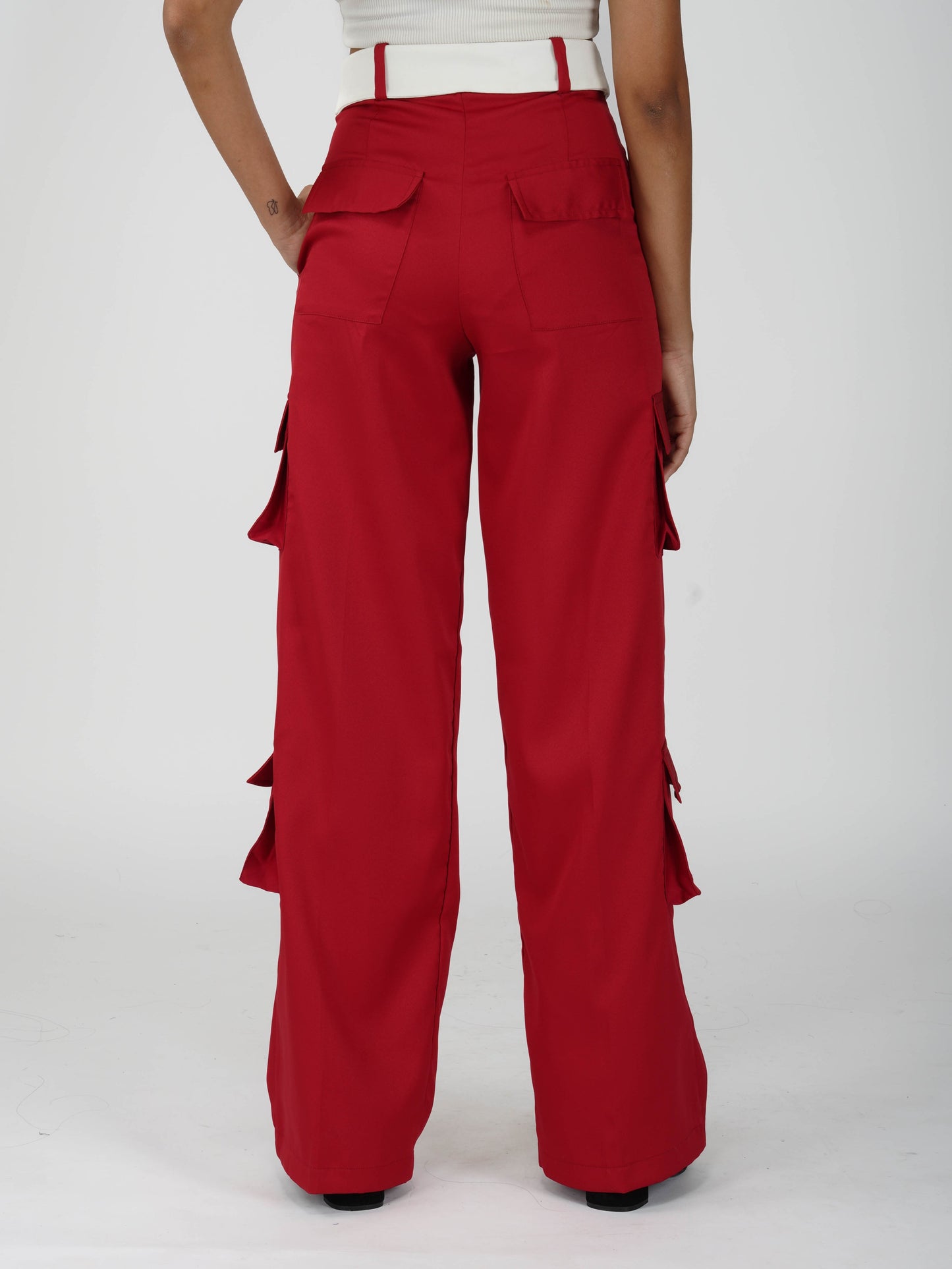 Red Cargo Pants - Dusk Pants (Cherry)