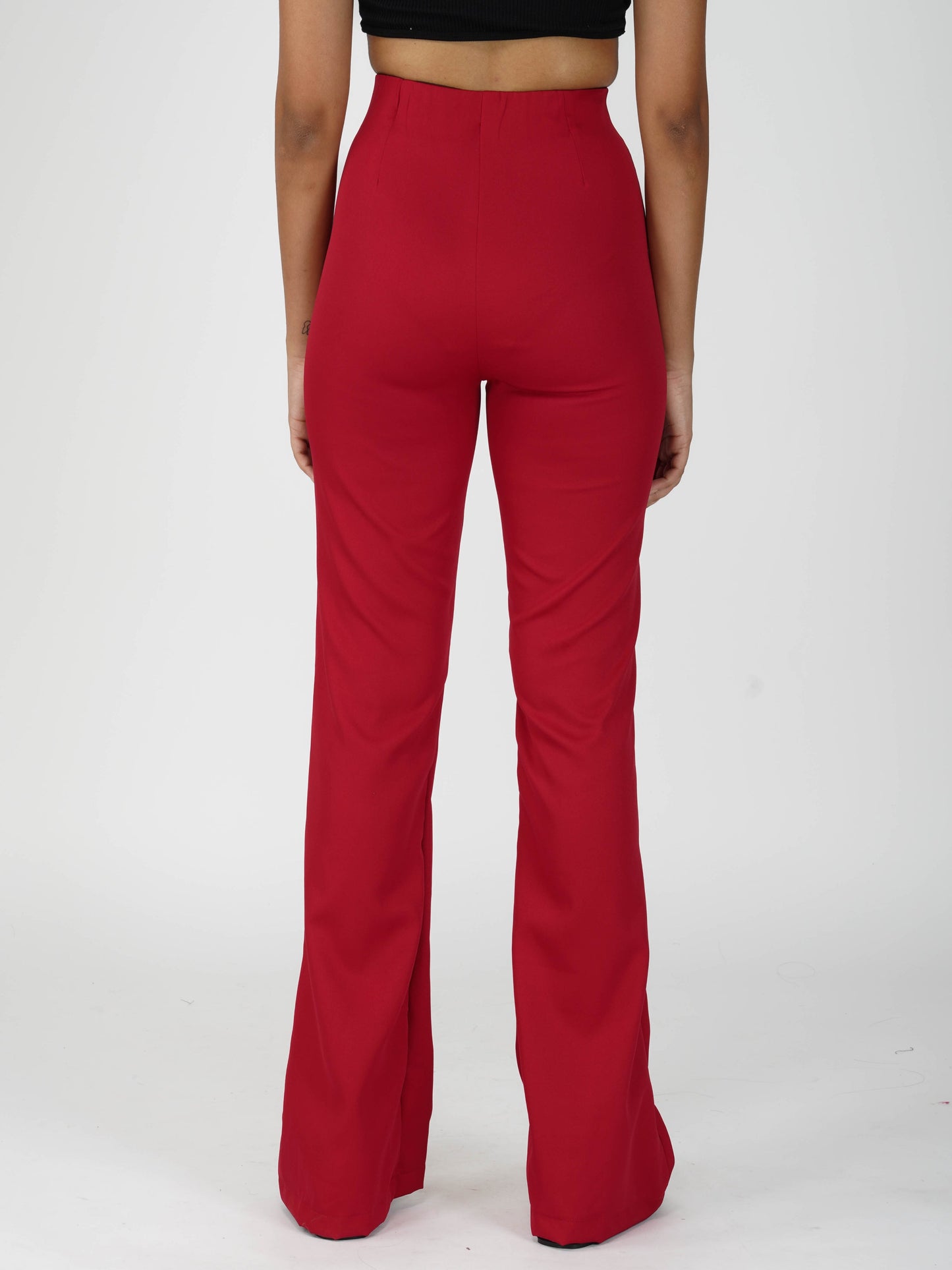 Red Flare Pants - Moss Pants (Cherry)