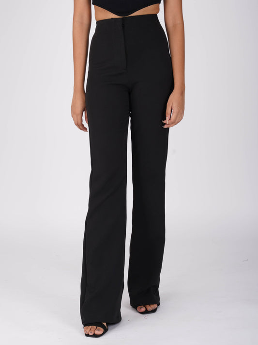 Black Flare Pants - Moss Pants (Onyx)