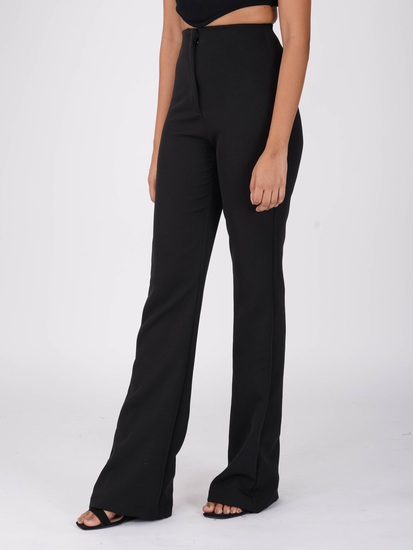 Black Flare Pants - Moss Pants (Onyx)