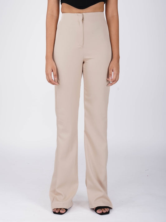 Beige Flare Pants - Moss Pants (Sand)