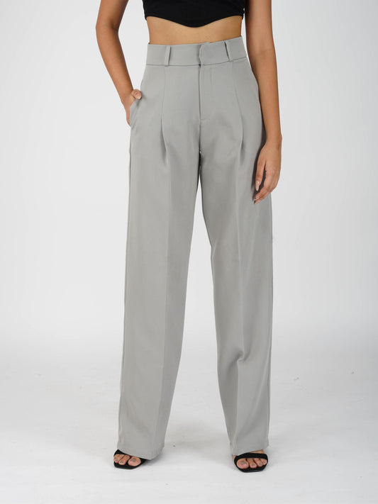Grey Pleated Pants - Mist Pants (Ash)