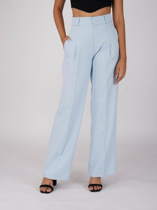 Blue Pleated Pants - Mist Pants (Sky)