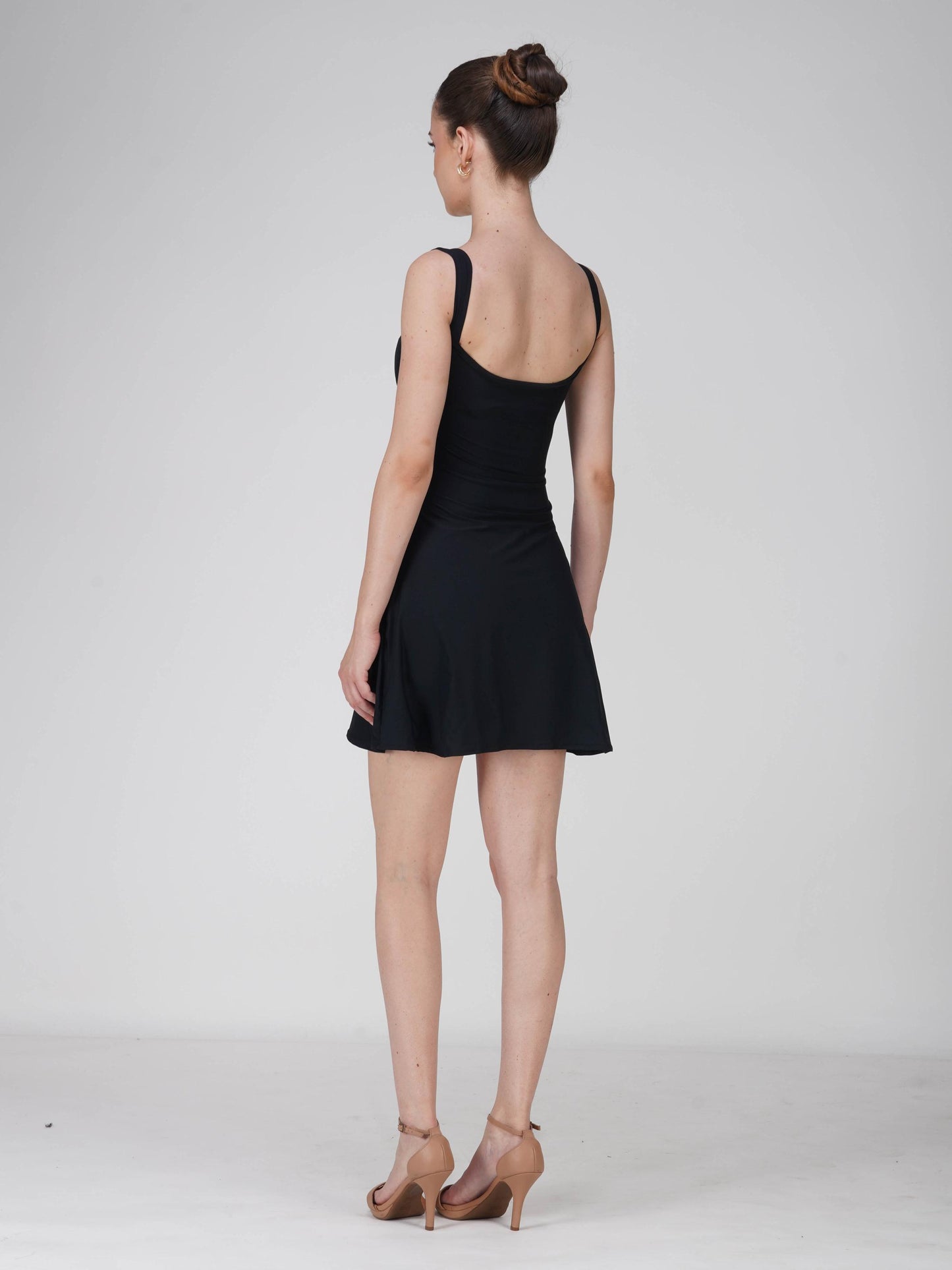 Black Square Neck Dress - Shade Dress (Onyx)