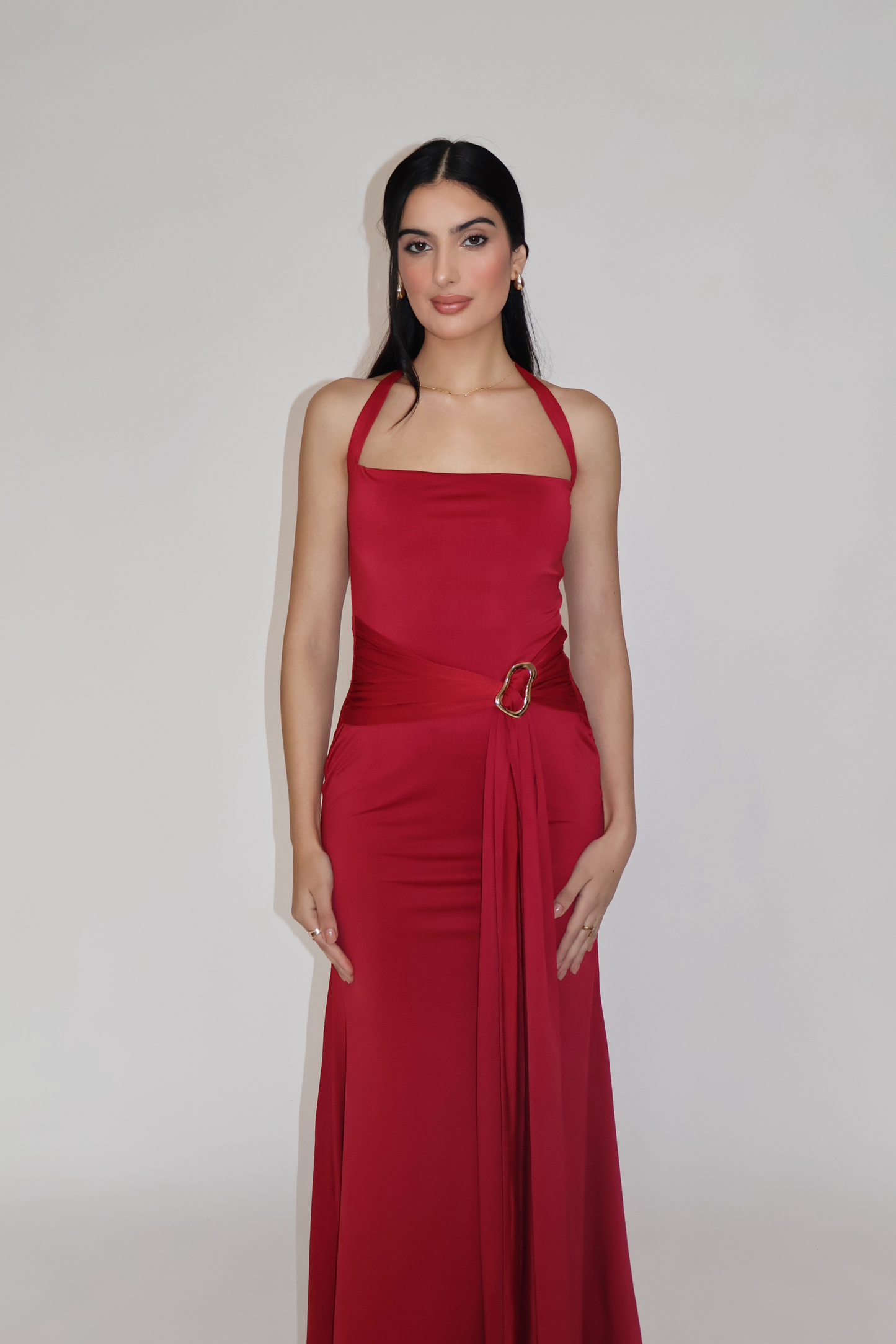 MIMOSA DRESS - (Cherry)