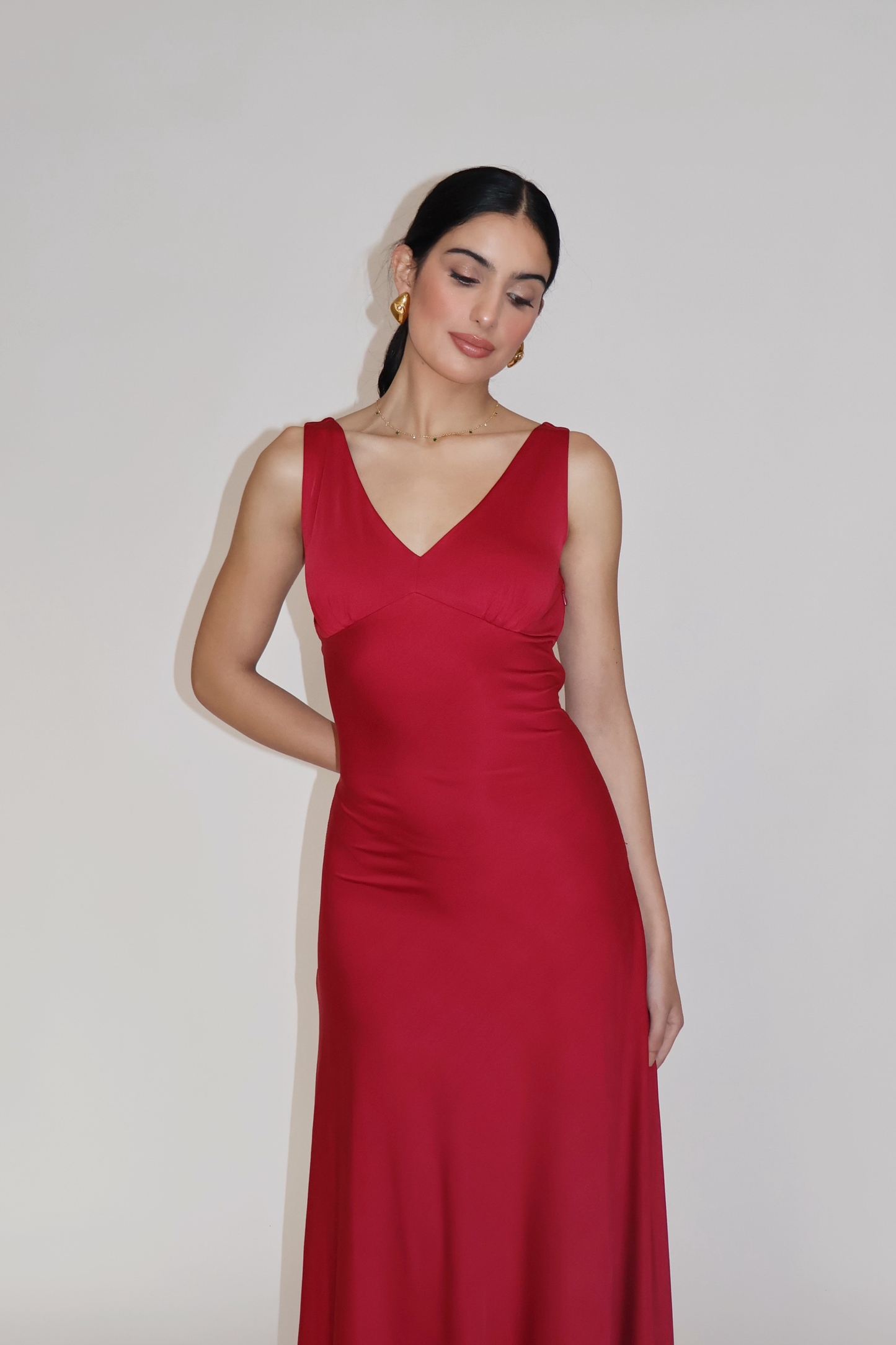 PROSECO DRESS - (Cherry)