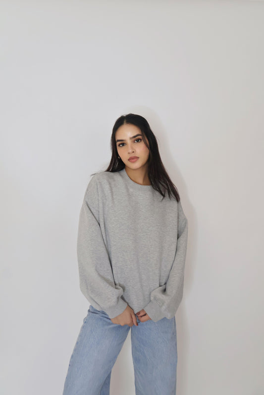 Grey Crewneck Sweatshirt - Butter Soft Crewneck (Slate)