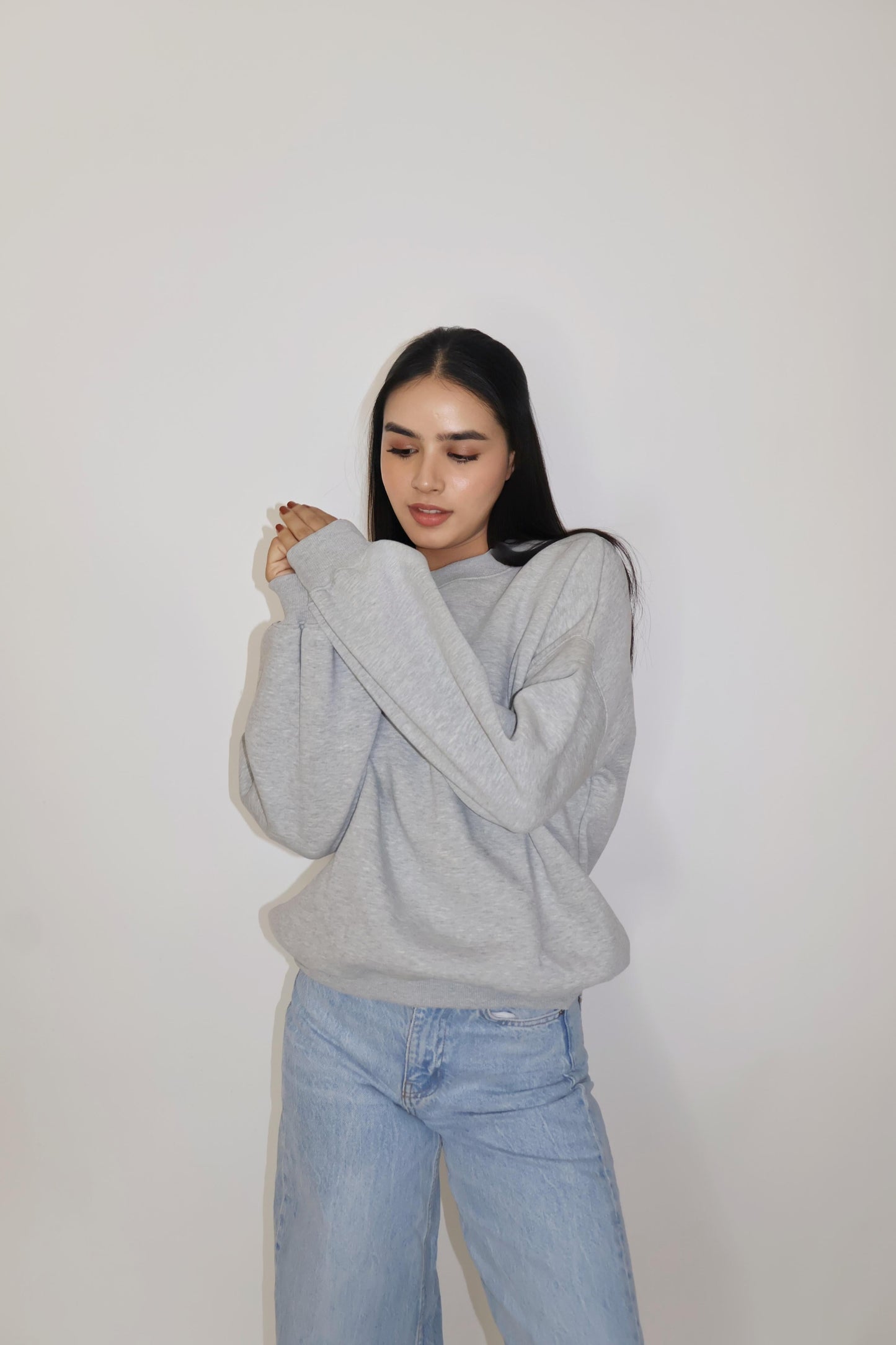 Grey Crewneck Sweatshirt - Butter Soft Crewneck (Slate)