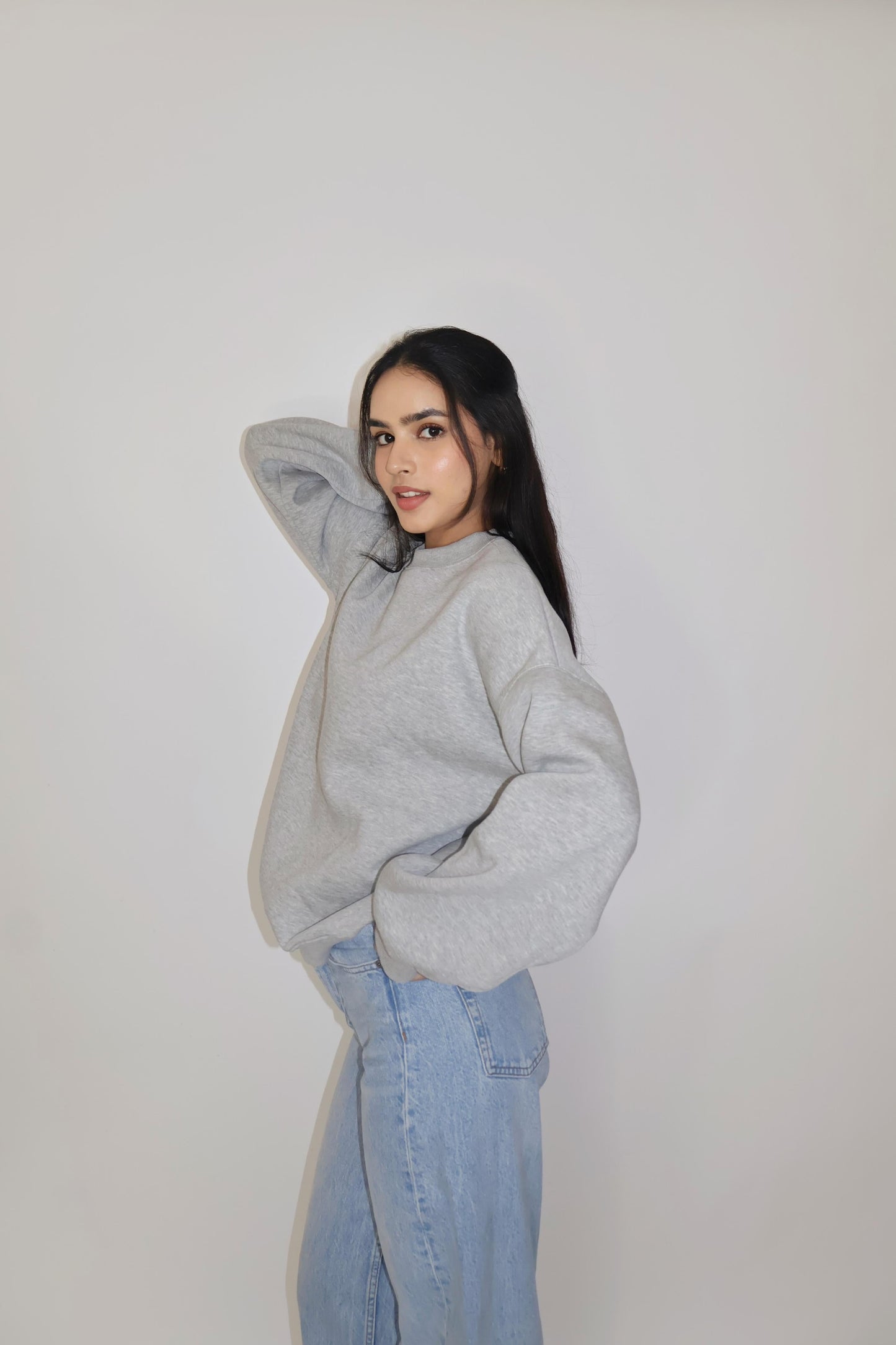 Grey Crewneck Sweatshirt - Butter Soft Crewneck (Slate)