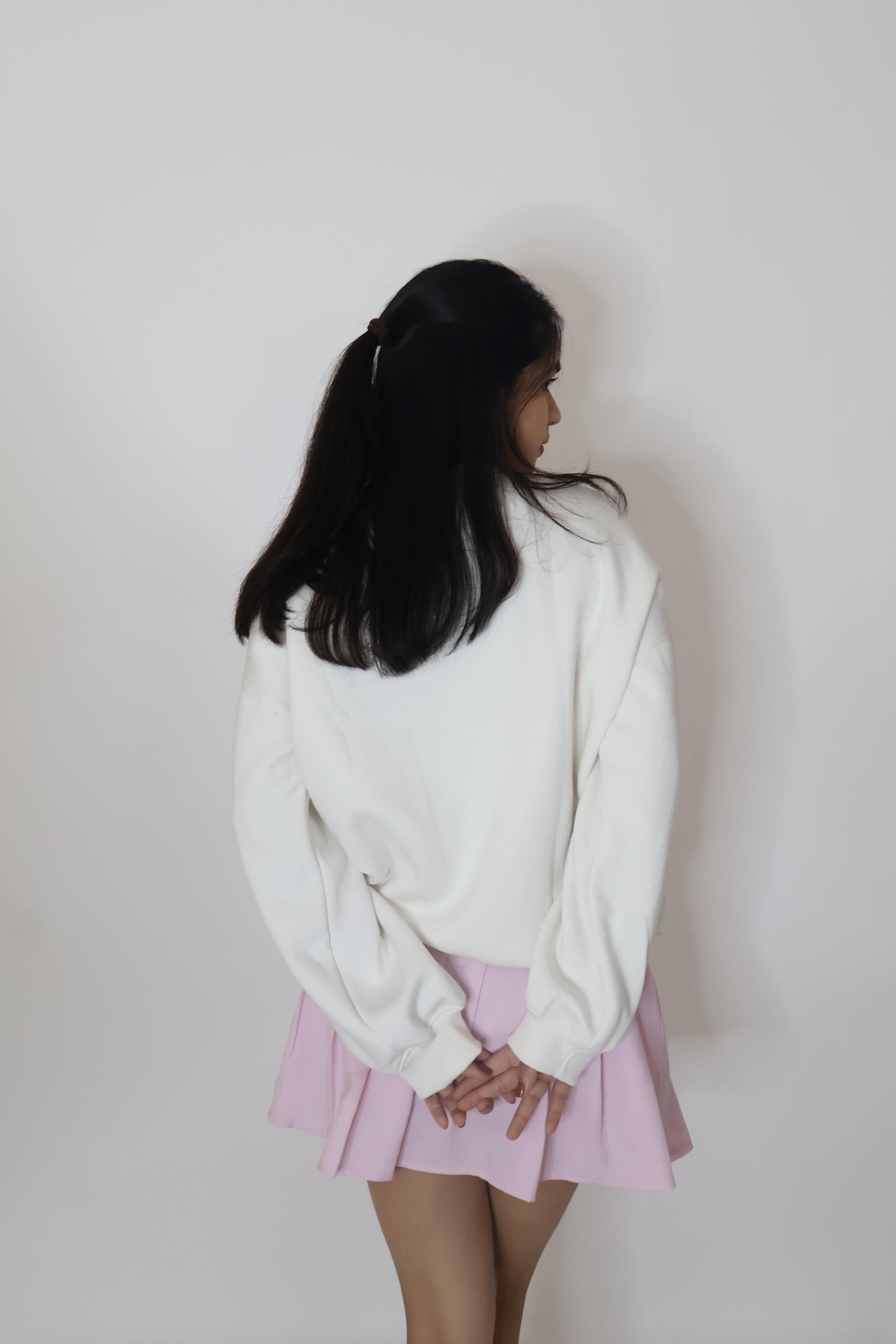 White Crewneck Sweatshirt - Butter Soft Crewneck (Dove)