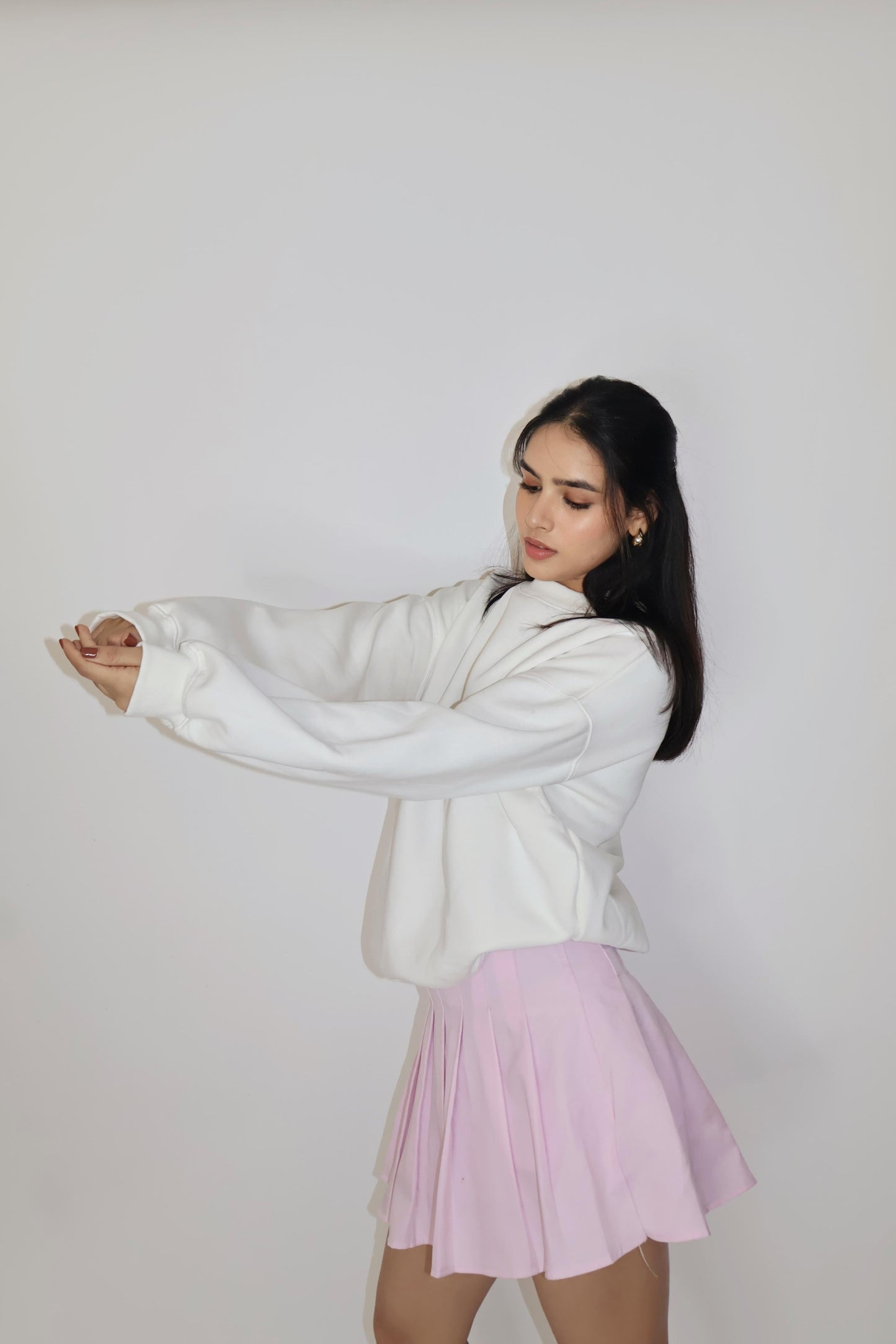 White Crewneck Sweatshirt - Butter Soft Crewneck (Dove)