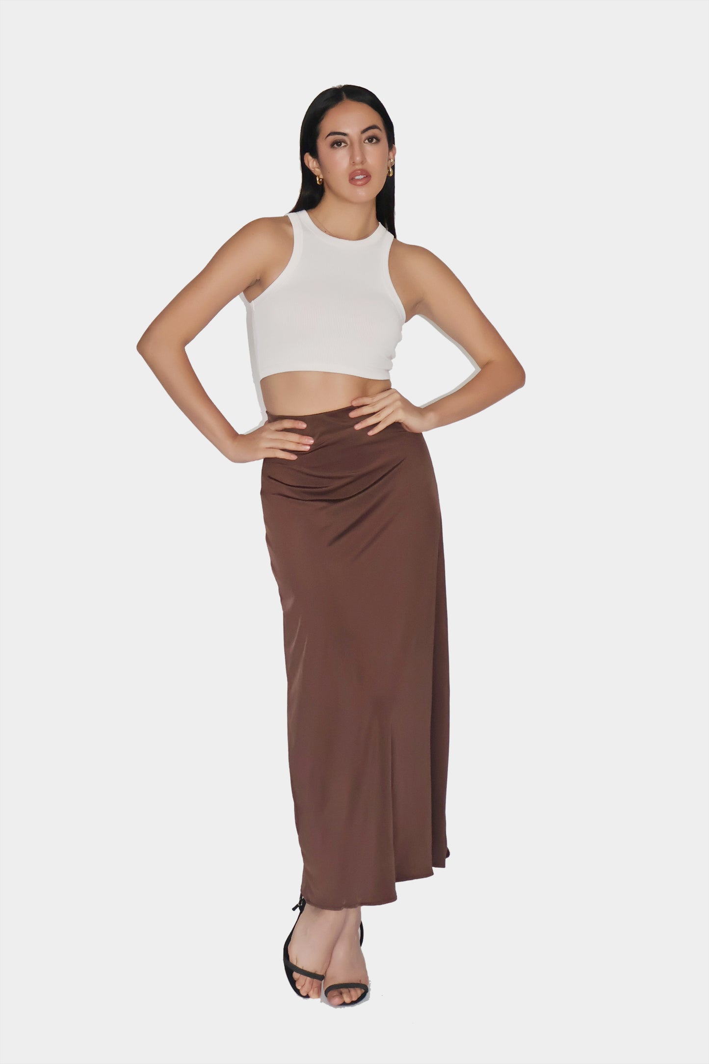 Brown Maxi Skirt - Cedar Skirt (Coco)