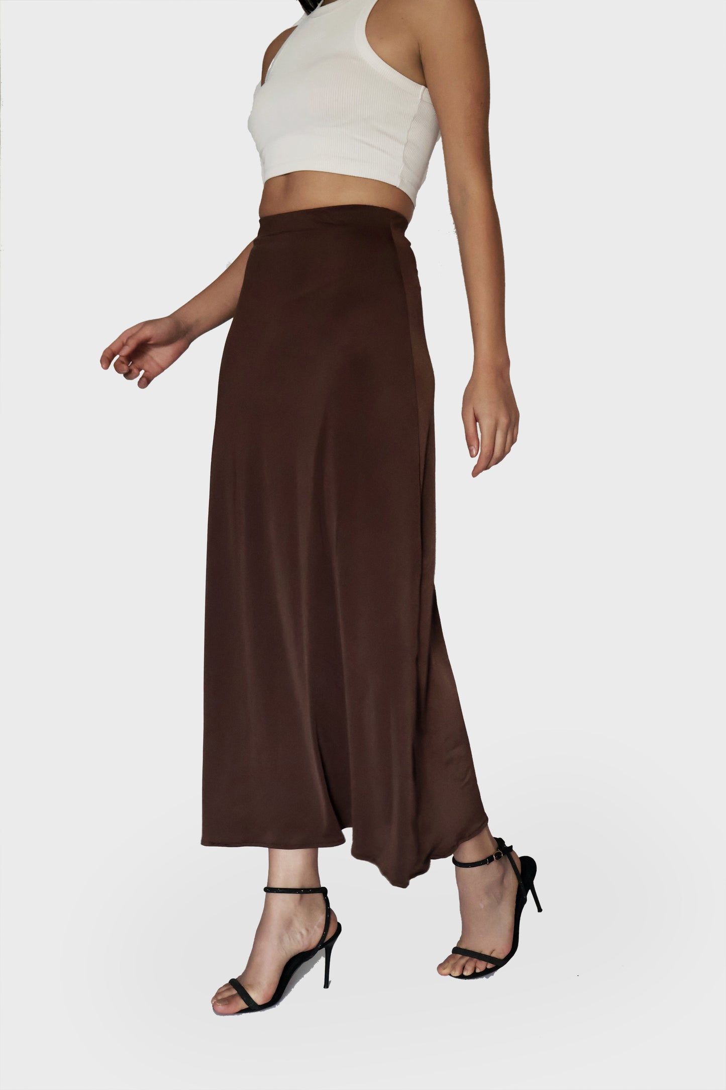 Brown Maxi Skirt - Cedar Skirt (Coco)