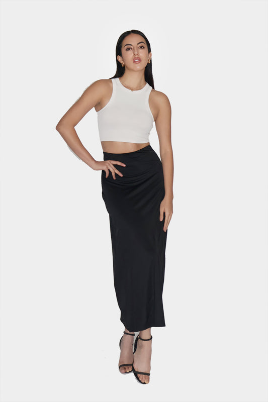 Black Maxi Skirt - Cedar Skirt (Onyx)