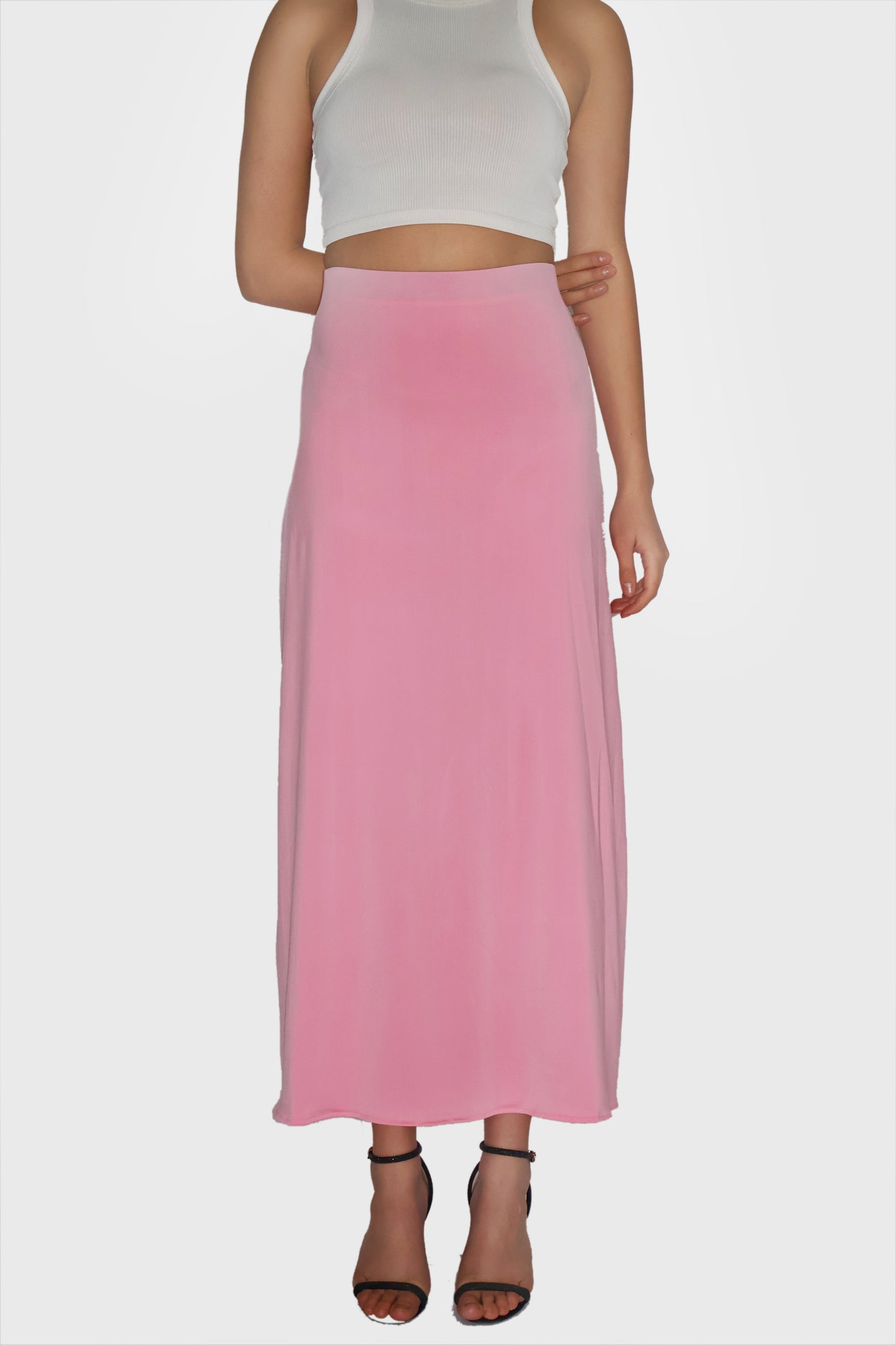 Pink Maxi Skirt - Cedar Skirt (Flamingo)