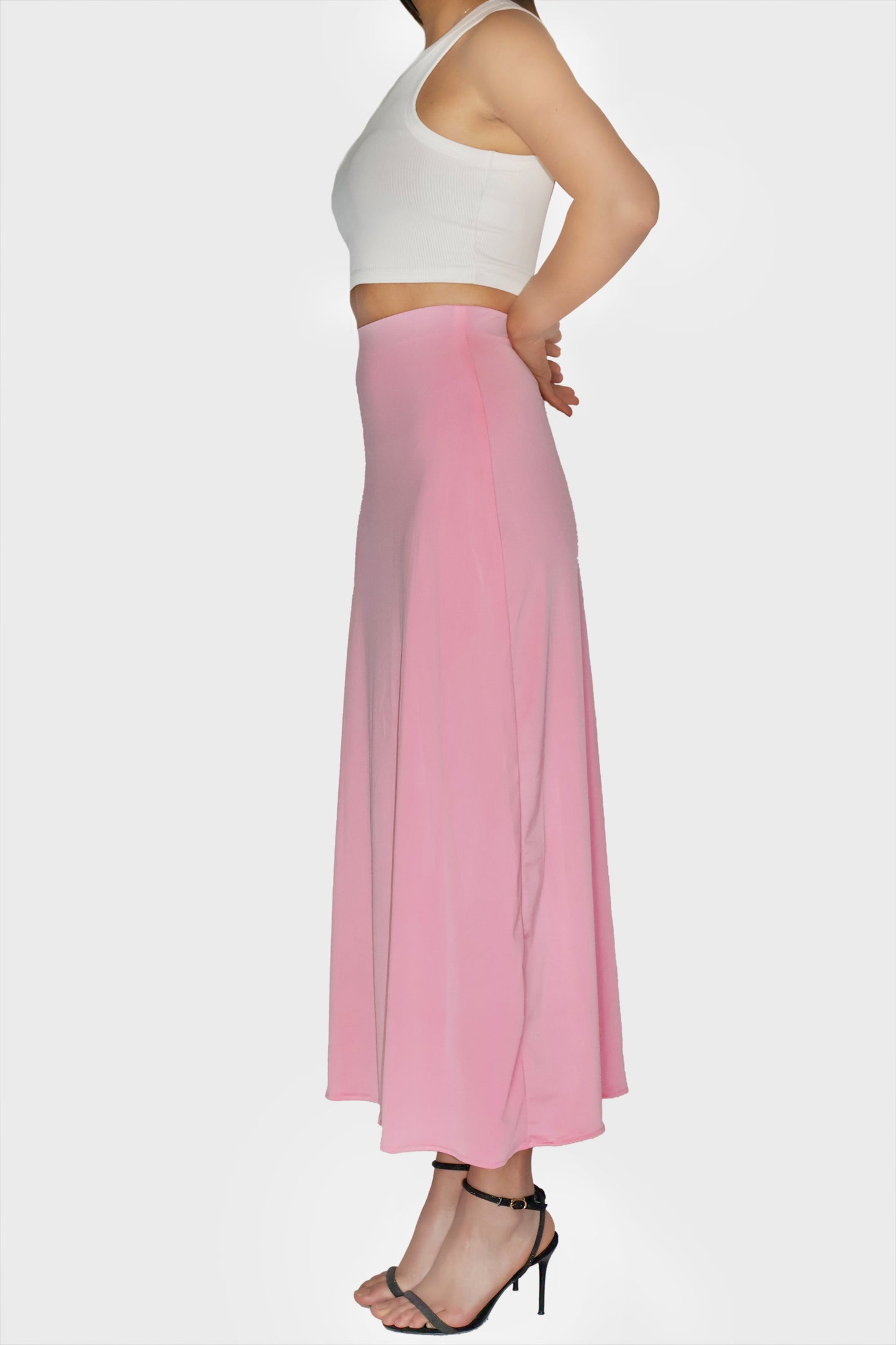 Pink Maxi Skirt - Cedar Skirt (Flamingo)