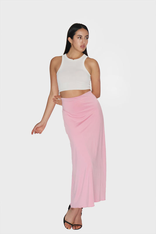 Pink Maxi Skirt - Cedar Skirt (Flamingo)