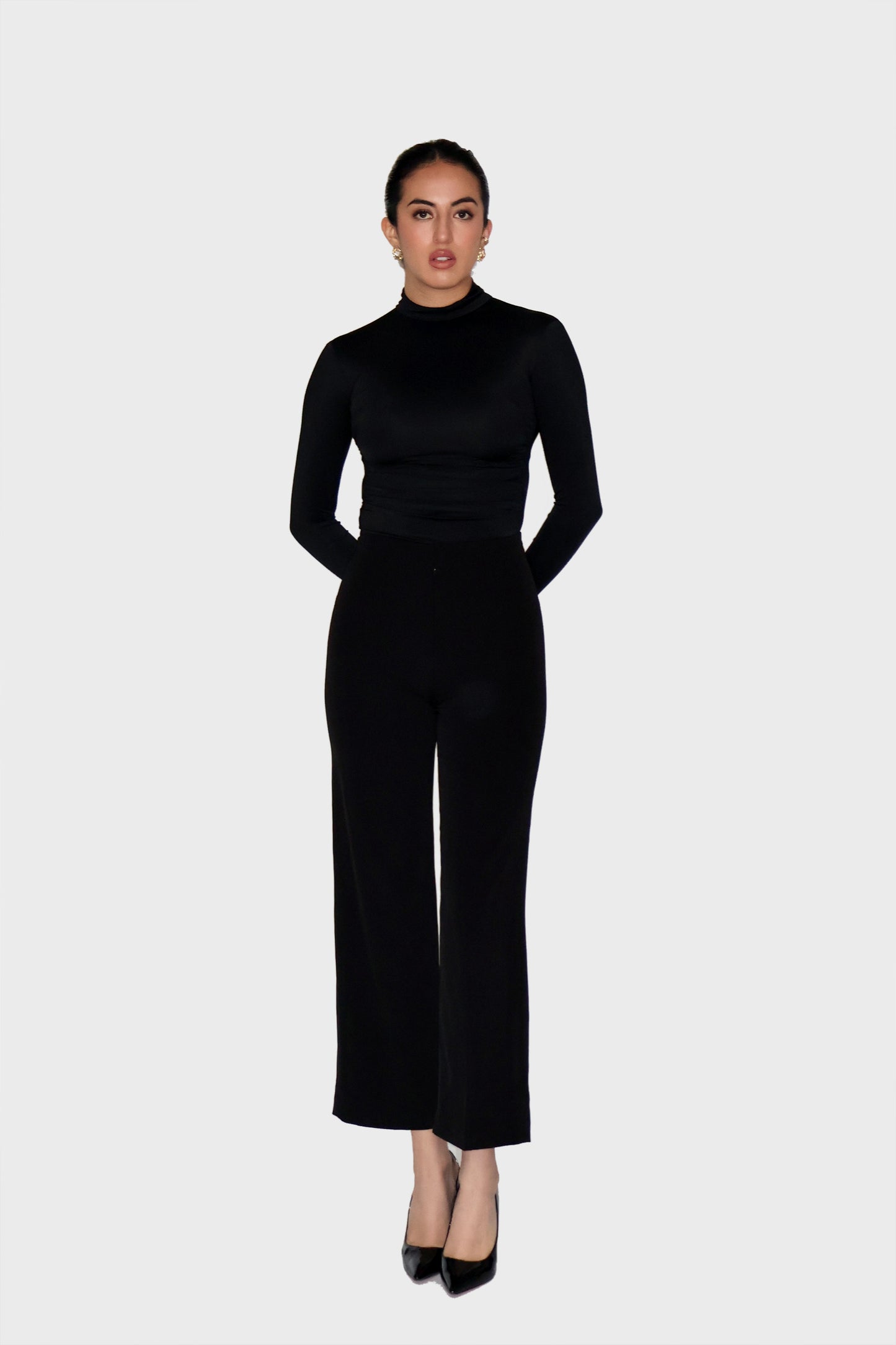 Black Turtleneck Bodysuit - Birch Bodysuit (Onyx)