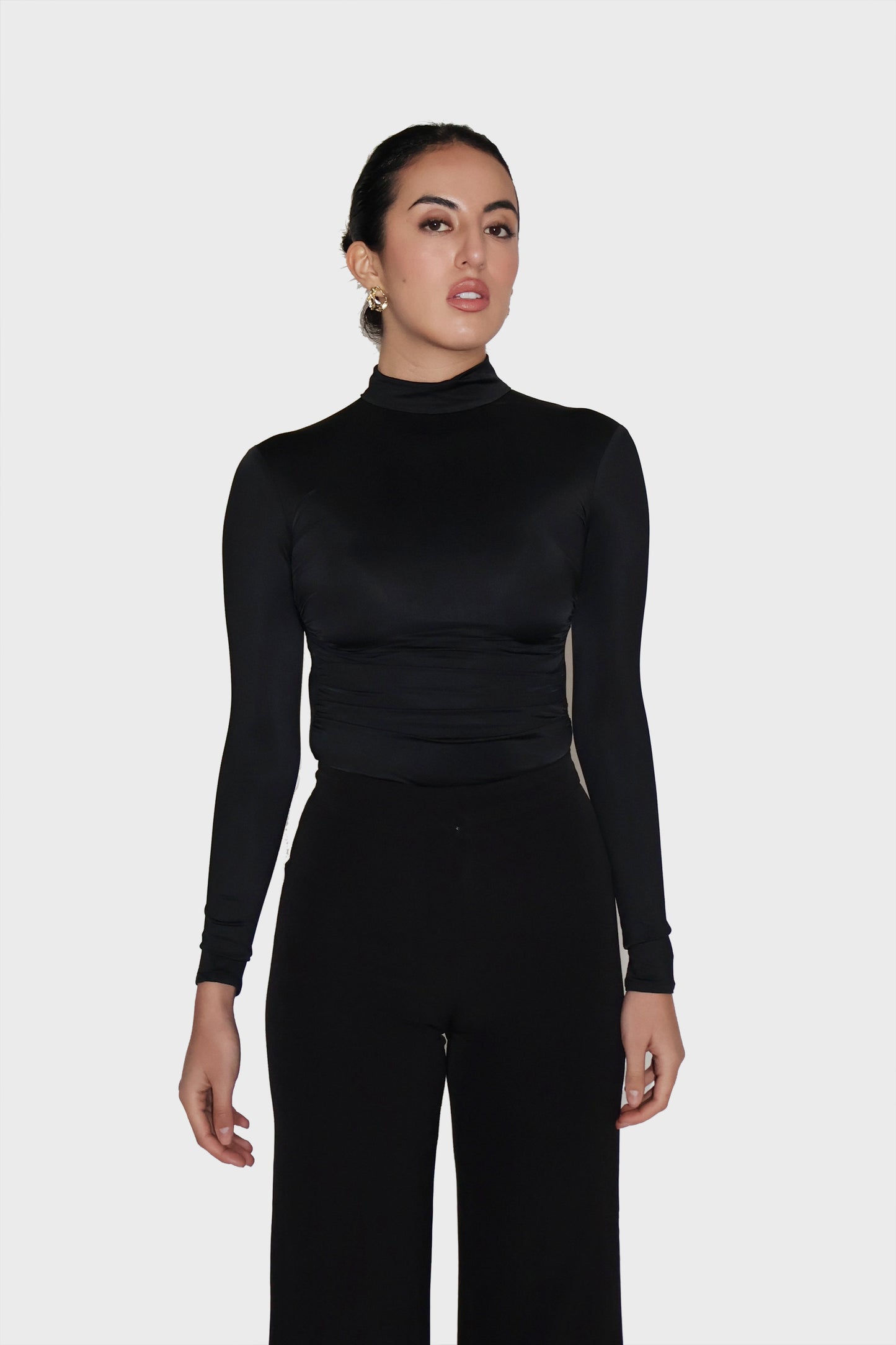 Black Turtleneck Bodysuit - Birch Bodysuit (Onyx)