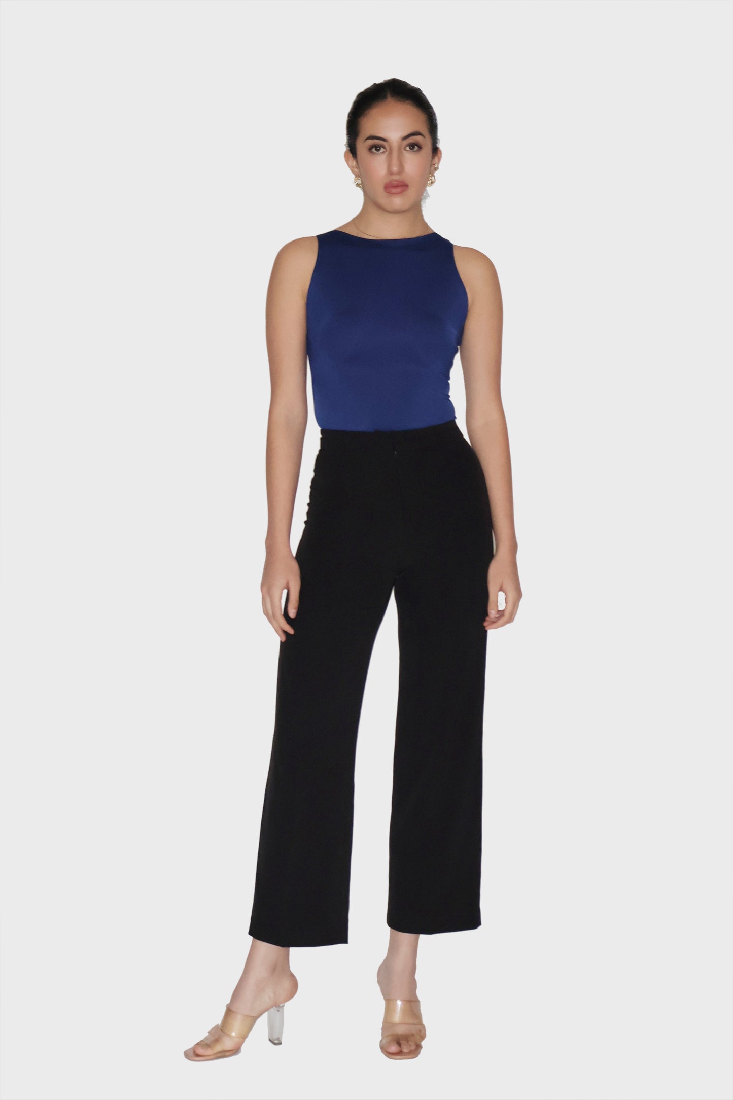 Blue Boat Neck Bodysuit - Fern Bodysuit (Navy)